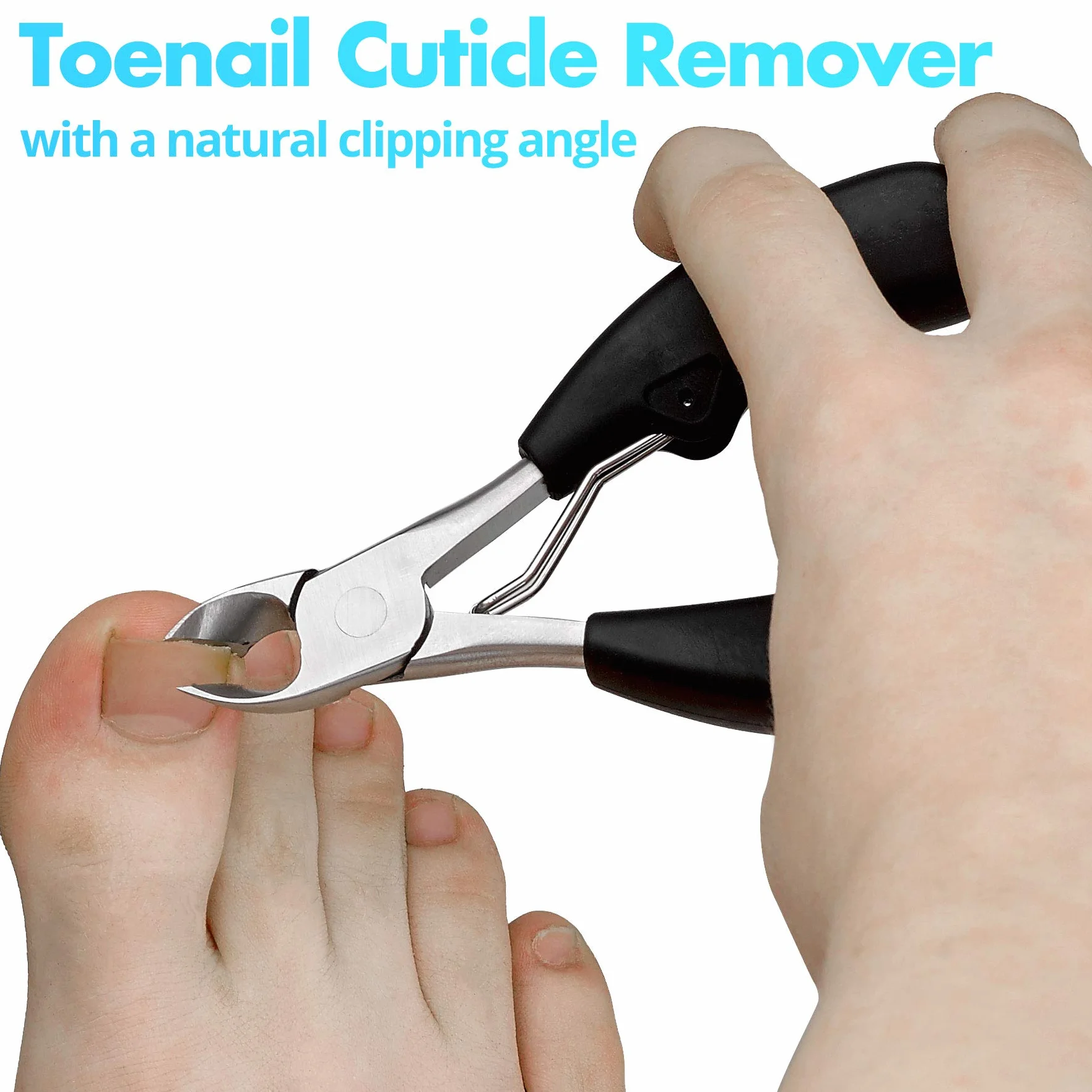 Tagliaunghie dei Piedi di Precisione – Rimuovi Cuticole Premium Tronchesino per Unghie Spesse, Acciaio Inox Uso Chirurgico per Trattamento e Cura Unghie dei Piedi, Strumenti Pedicure