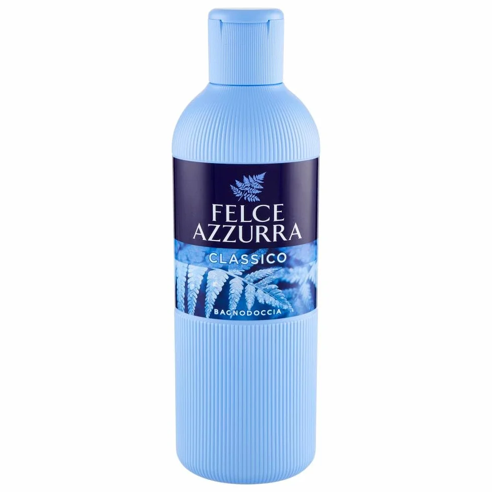 Felce Azzurra Bagnoschiuma Profumato Classico 650 ml Detergente Delicato Idratante con Rosa Lavanda e Patchouli