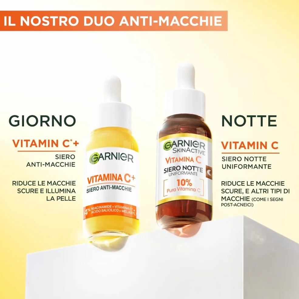 Garnier Siero Viso Vitamina C Anti-Macchie Illuminante Rimpolpante 30ml