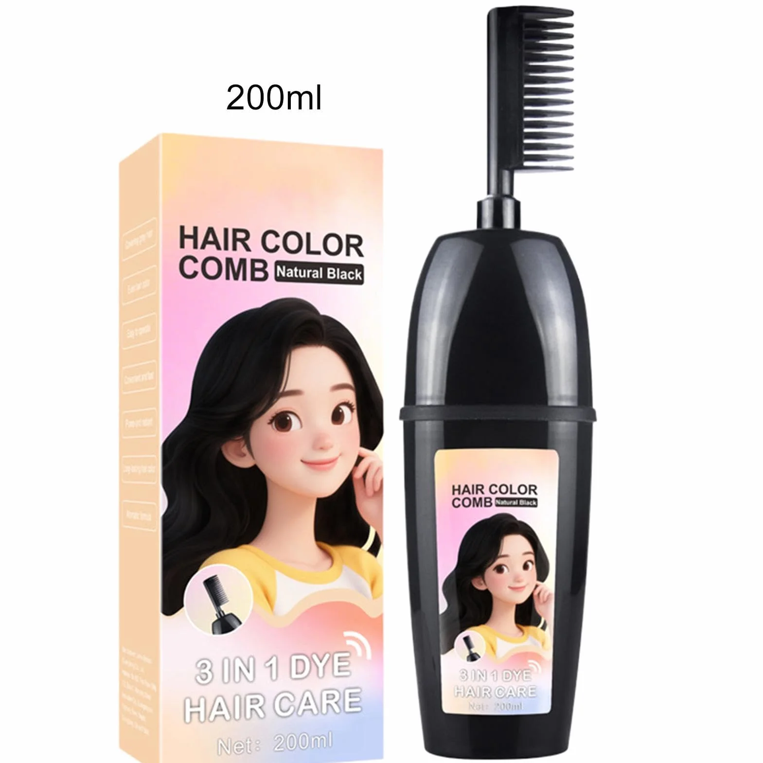 Hair Color Comb Coverage Applicator Tool Precise Tip Professional