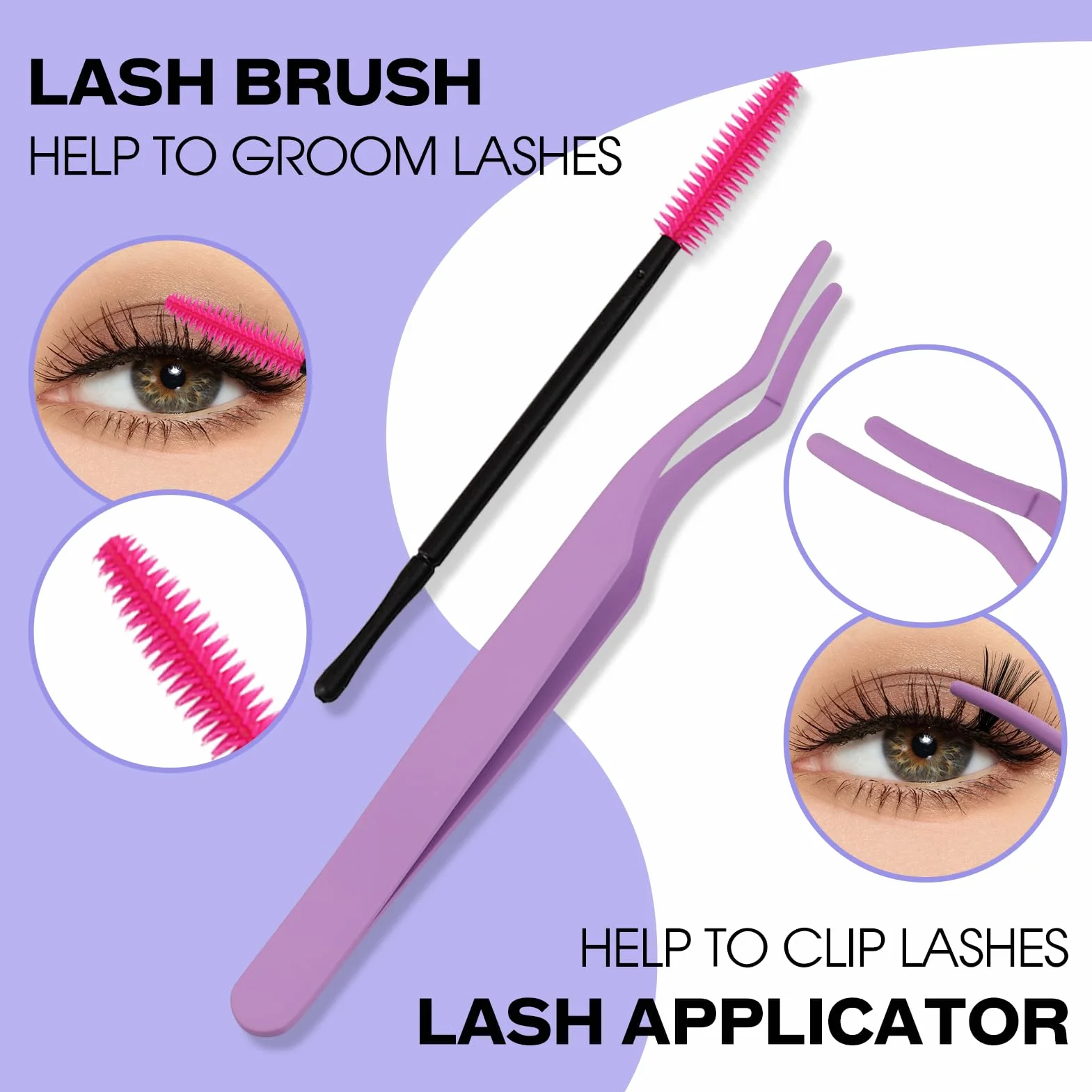 WENDY LASHES Ciglia Finte Ciuffetti Kit Lash Extension D Curl 0.07mm C3+C9 Cluster Lashes Mix 12-16mm