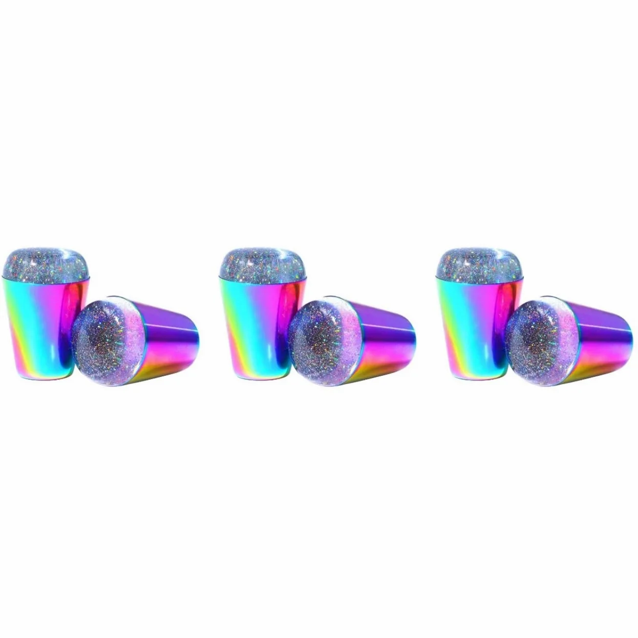 FRCOLOR 6pezzi Timbri Per Unghie Trasparenti Per Nail Art Strumenti Di Stamping Per Manicure Per Principianti Design Elastico e Visibile