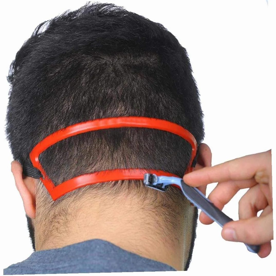 Strumento di Barbiere del Collo dei Capelli di Taglio Mold Guida Line Scollo Tagli Capelli Template Template Collo Linea Sottile