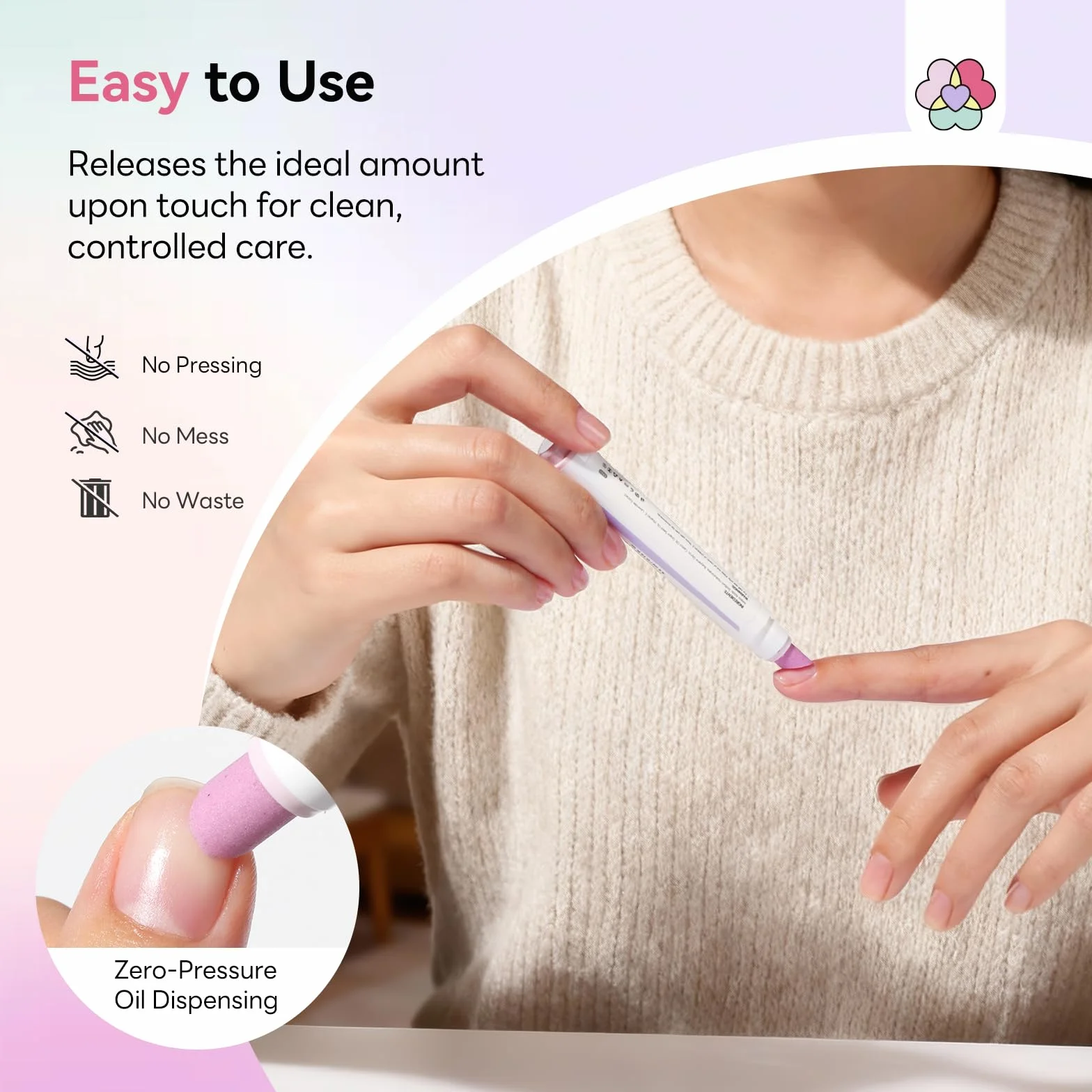 SAVILAND 2 in 1 Penna per Cuticole, 2 pezzi Cuticle Scrub Penna per Rimuovi Cuticole e Olio per Cuticole con Punta Ceramica per Pellicine, Unghie Screpolate e Secche