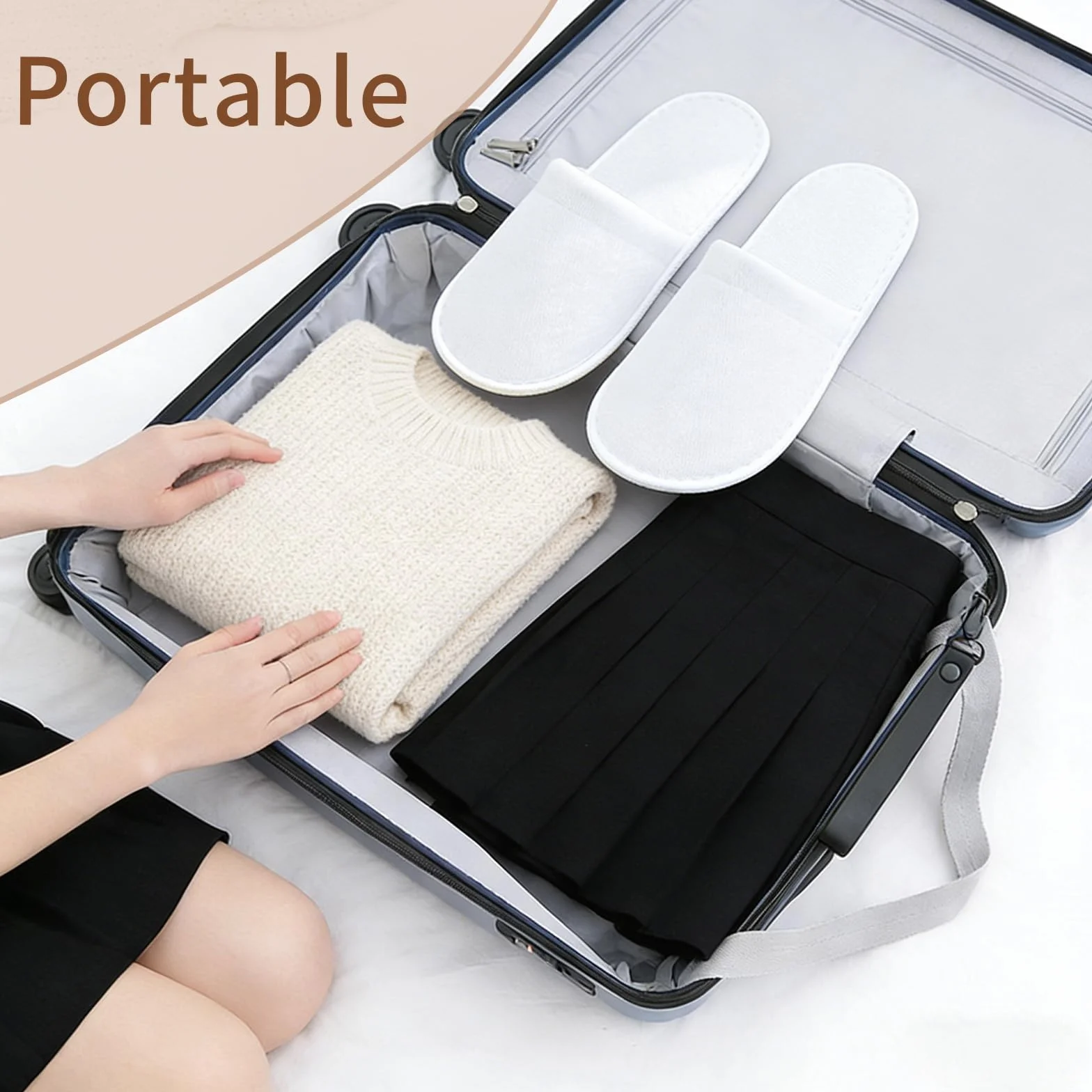 Pantofole usa e getta antiscivolo unisex 3 paia hotel spa casa viaggi