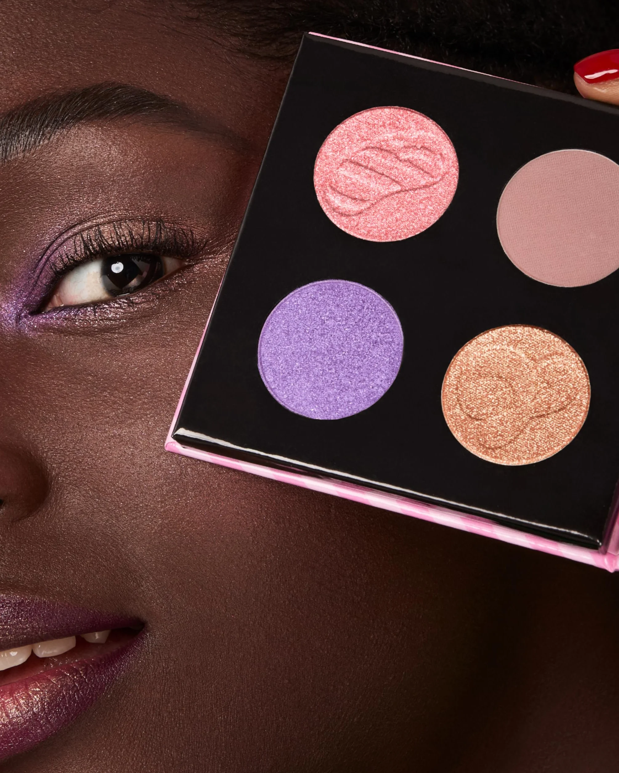 KIKO Milano Candy Crush™ Multi Finish Eyeshadow Palette 03, Palette Con 4 Ombretti Dal Finish Opaco, Metallico E Brillante