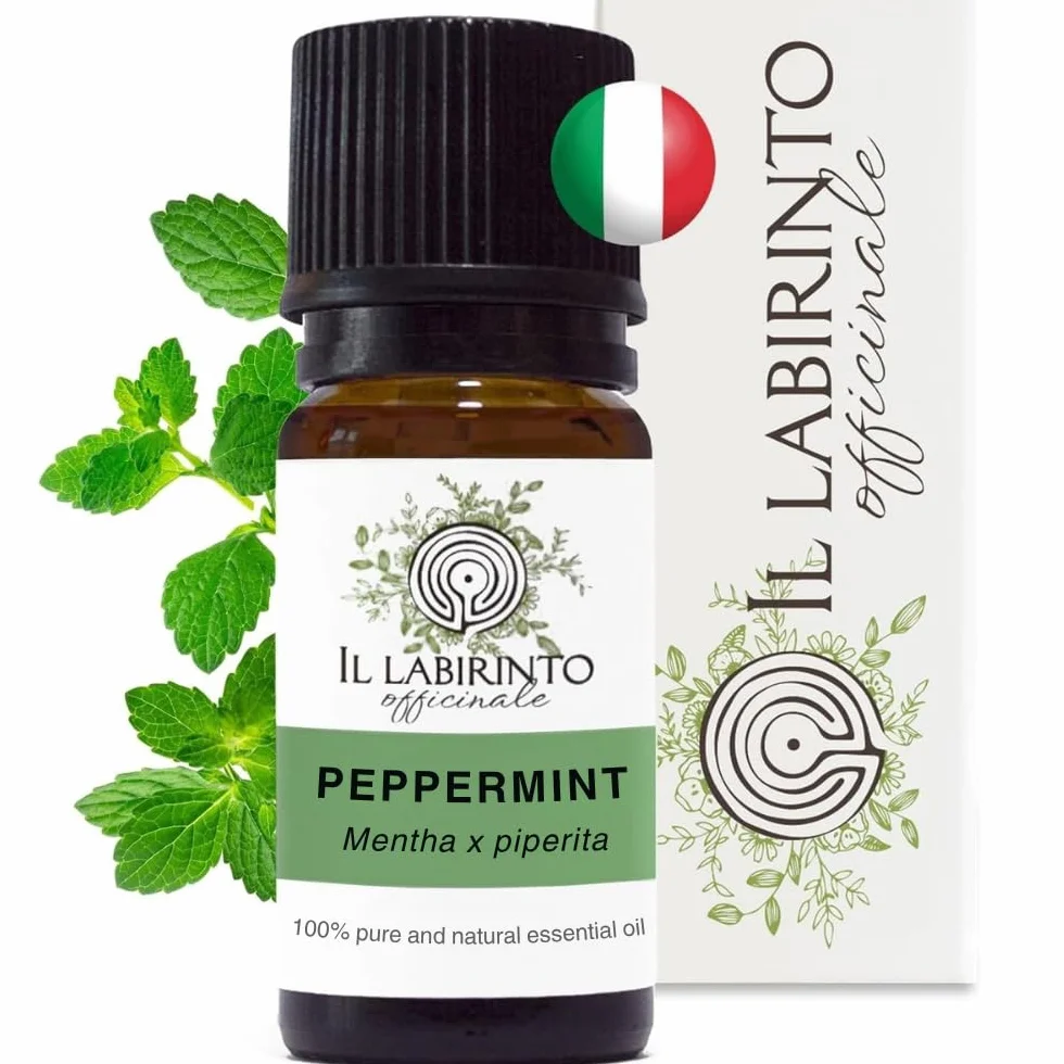 Olio Essenziale Menta Piperita puro alimentare Italiana Il Labirinto Officinale 10ml