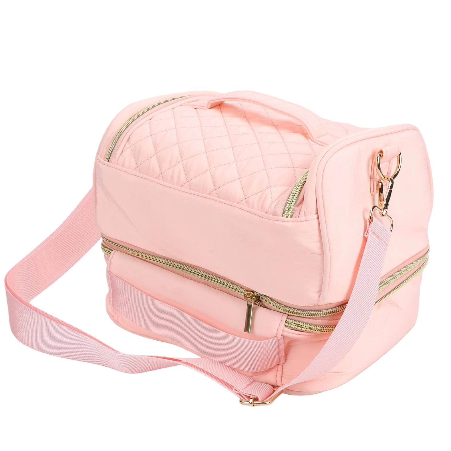 Generic Borsa Organizer per Smalti con Tracolla Regolabile, Impermeabile, a Doppio Livello, per Professionisti delle Unghie