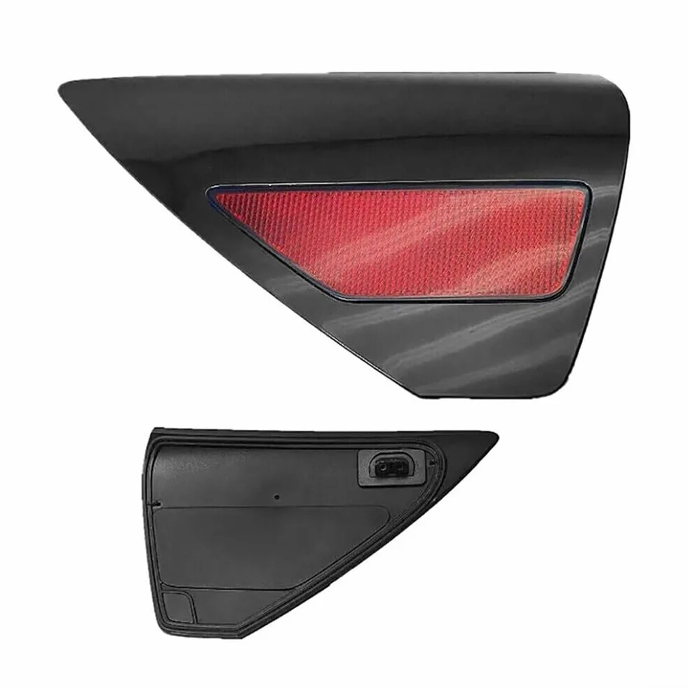 Copertura sportello ricarica Tesla Model 3 2017-2023 Model Y 2020-2023 riflettore sinistro lente rossa