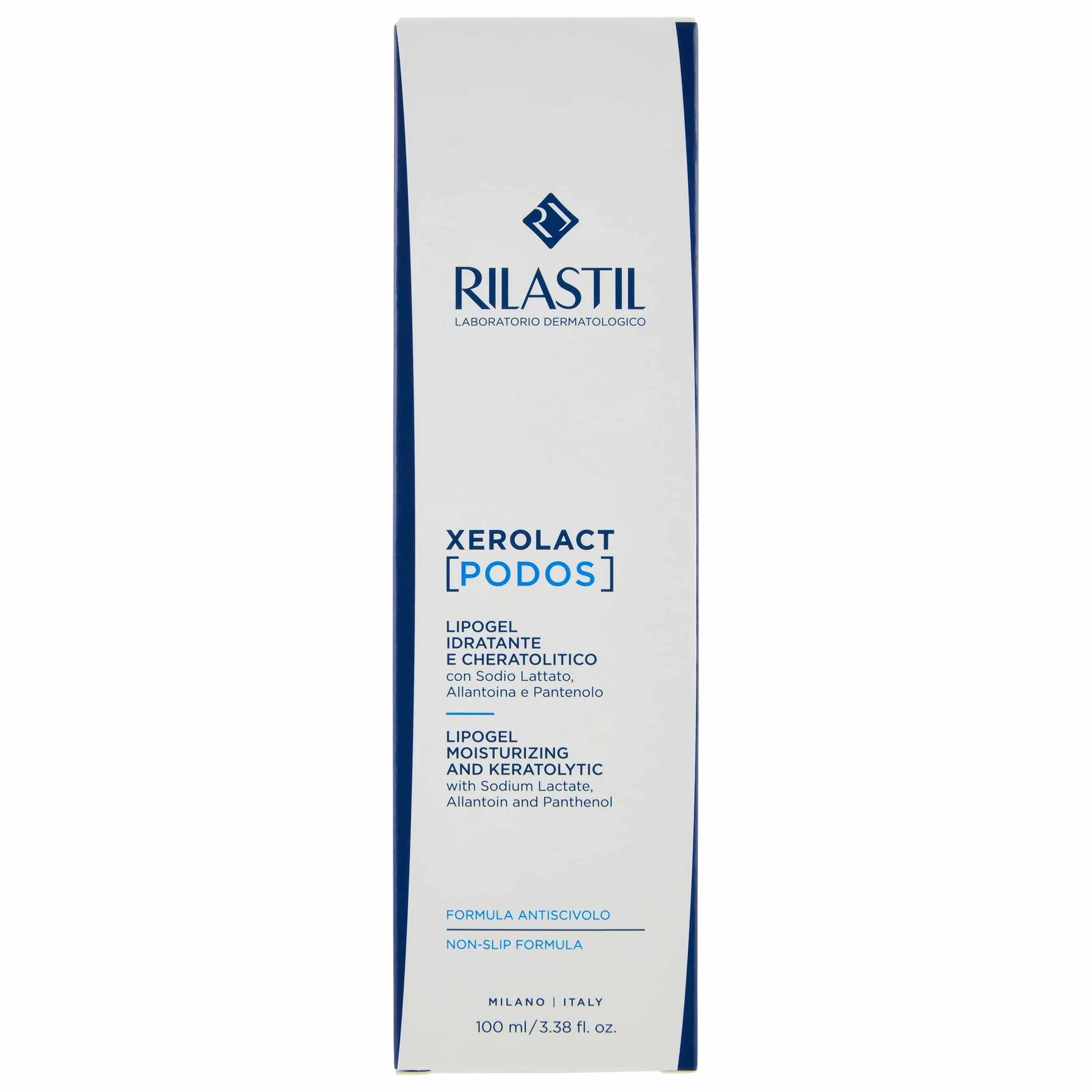 Rilastil Xerolact Podos Lipogel 100ml Trattamento Idratante Cheratolitico Antiscivolo