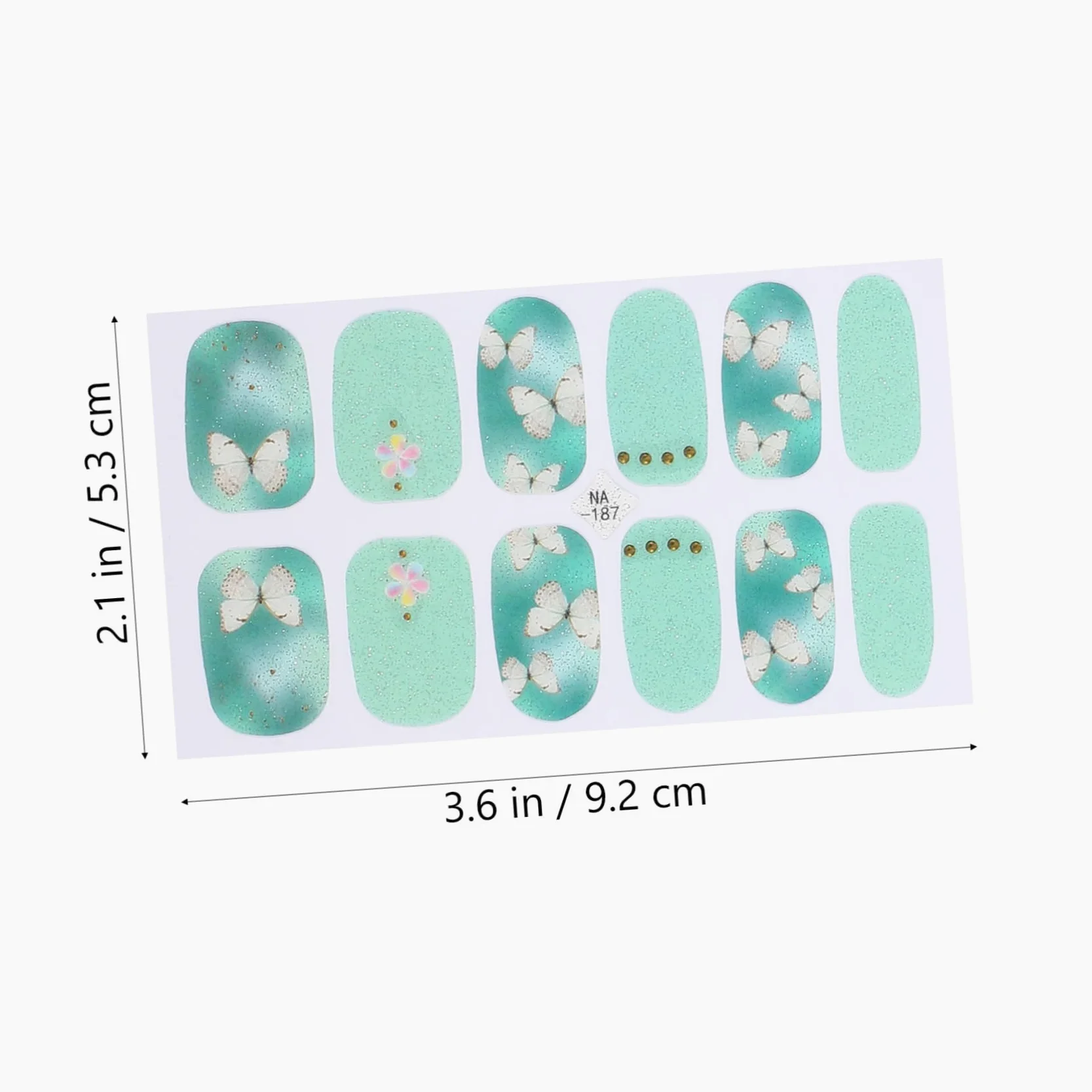 4 Set Adesivi per Unghie per Decorazione Manicure Stickers Autoadesivi per Nail Art per Feste e Speciali Personalizzabili e Facili Applicare