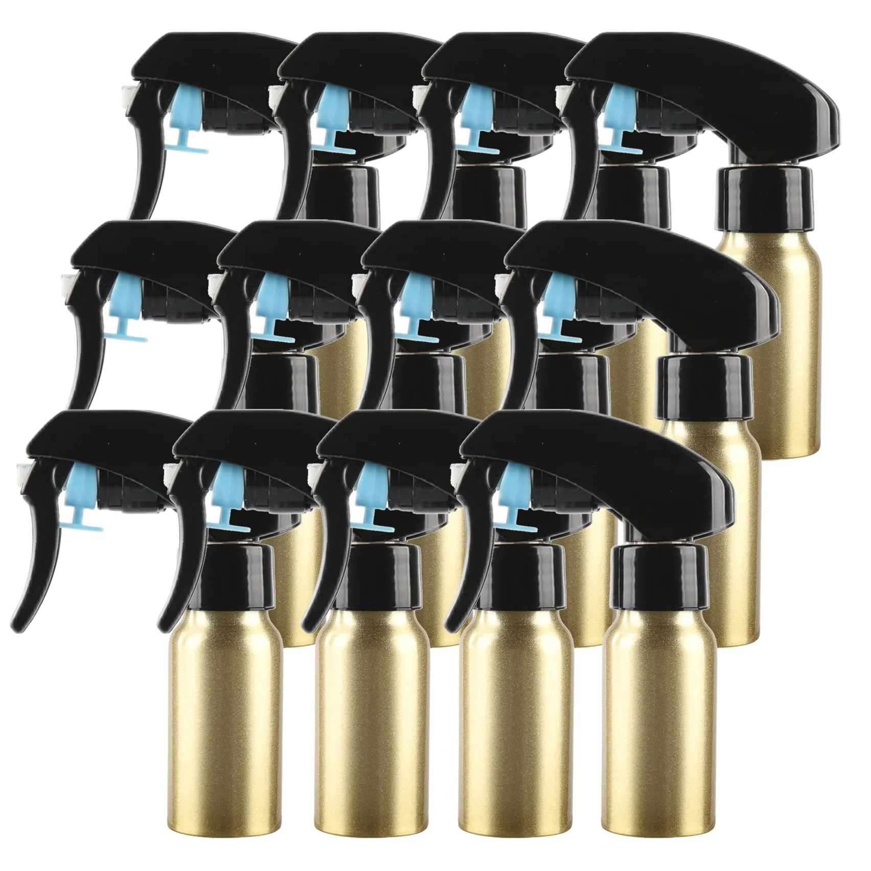 24 Pezzi 30 ml Bottiglie Spray Oro Vuote in Alluminio con Pompa Nera Fine Nebbia Flacone Spray per Giardinaggio, Piante, Fiori, Parrucchiere, Cosmetico, Viaggiare