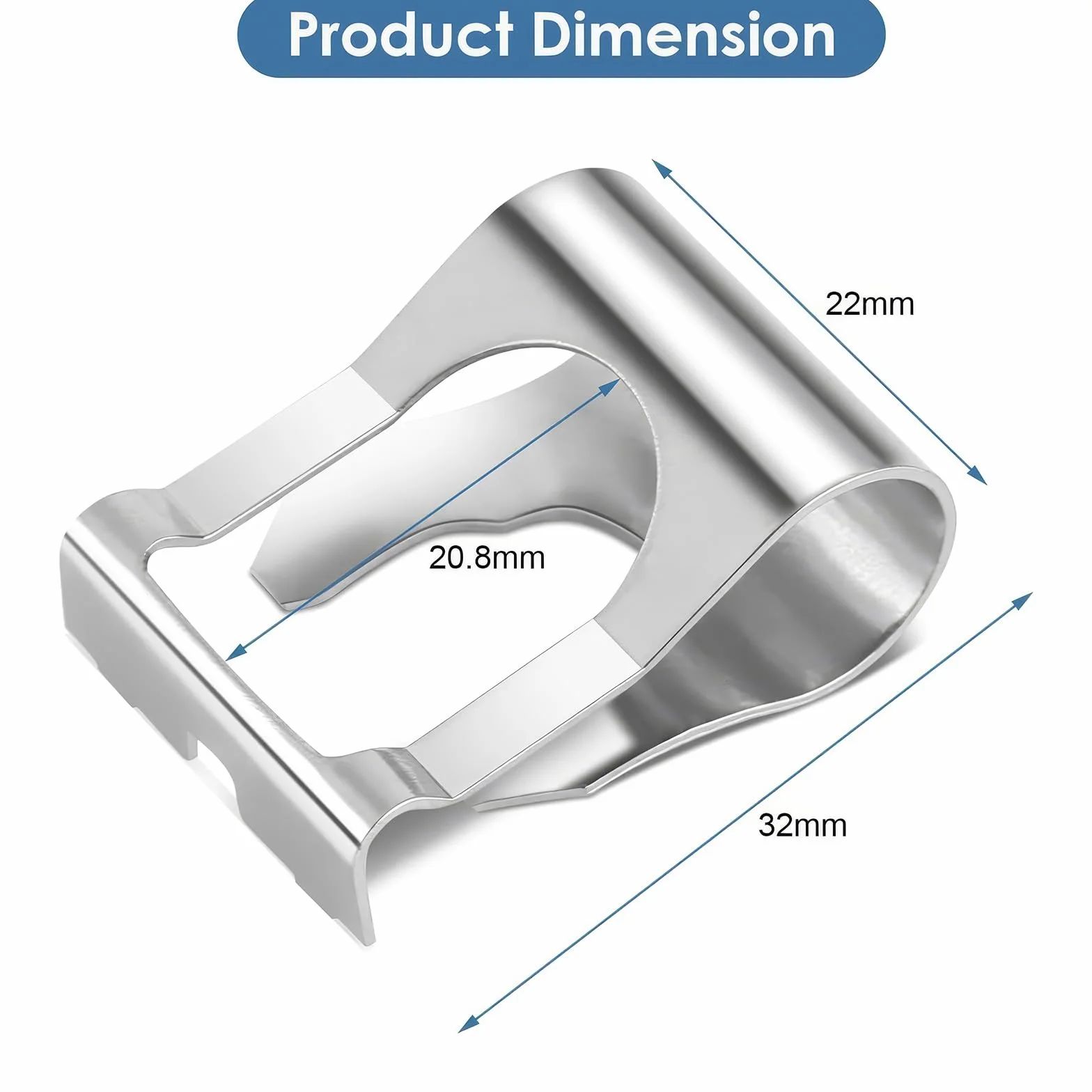 Clip Tergicristallo Punto Ricambio Giunto Motorino Kit Riparazione Collegamento Argento 6 Pezzi