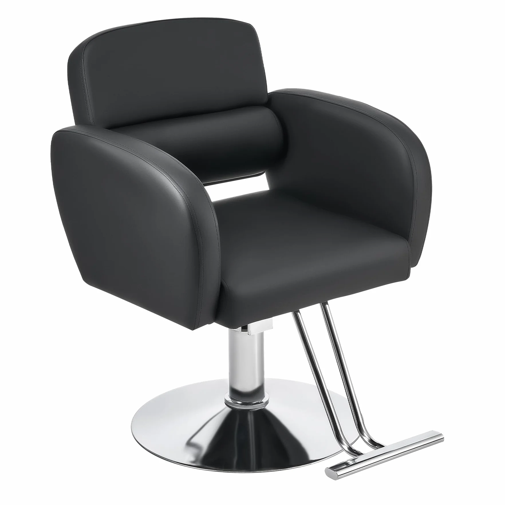 CO-Z Poltrona da Parrucchiere Sedia da Barbiere Professionale con Girevole a 360° Altezza Regolabile 15 cm Poltrona da Parrucchiere Idraulica Capacità di 250 kg per Barbieri e Salone di Bellezza