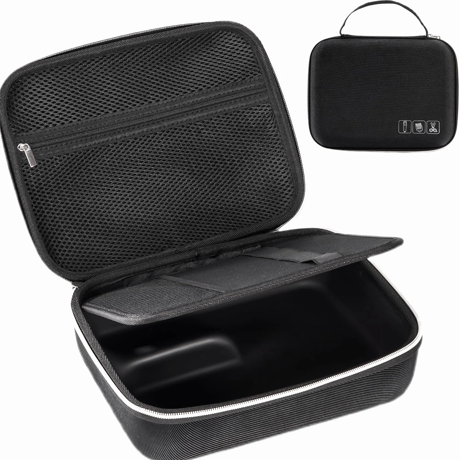 ProCase Custodia per Tagliacapelli da Viaggio, Borsa Organizer per Regolabarba -Nero