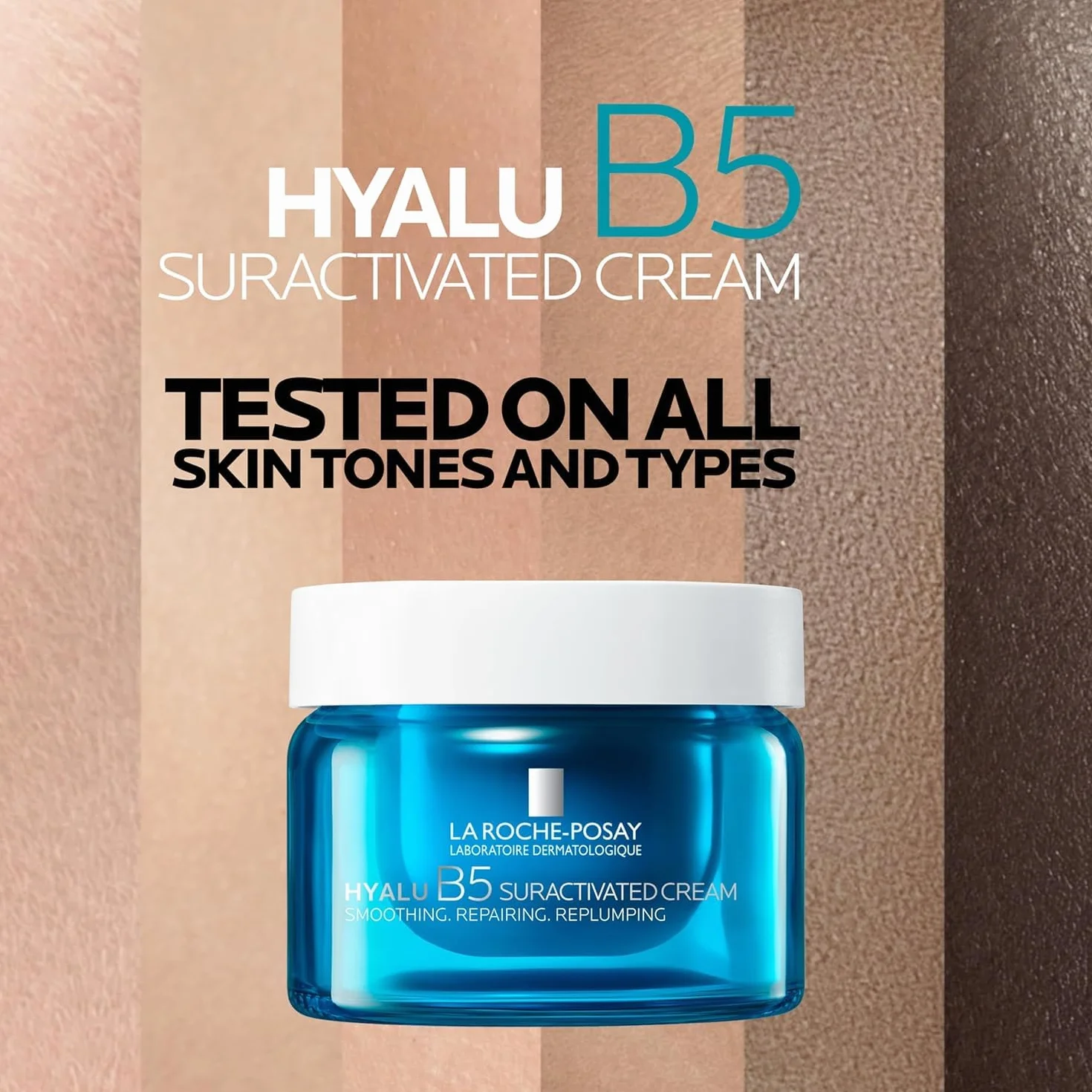 La Roche-Posay Hyalu B5, Crema Anti-Rughe Rassodante, Azione Levigante e Rimpolpante, Rughe e Linee Sottili Ridotte, Con 3 Tipi di Acido Ialuronico e Vitamina B5, 50 ml