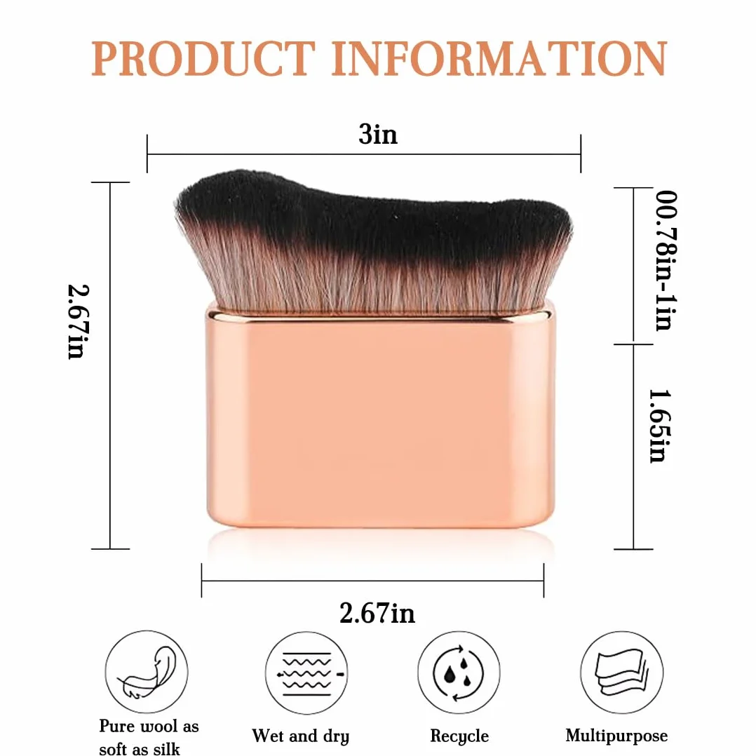 1 Pezzo Pennello per Fondotinta,Spazzola Abbronzante, Kabuki Brush,Spazzola per trucco per il Corpo, Foundation Brush per corpo e gambe Pennello Abbronzante