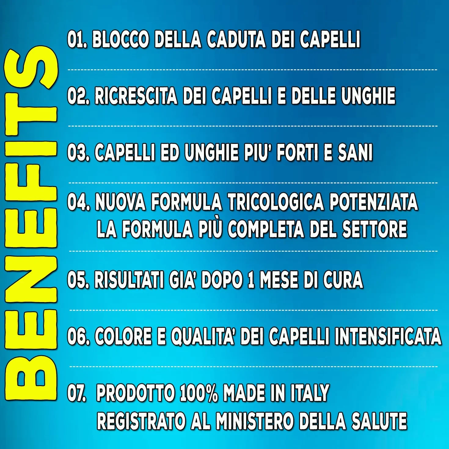HAIR REBIRTH STRONG * 90 capsule * la Migliore Cura per i Capelli * Nuova Etichetta * Formula Tricologica: Cheratina Biotina Cistina Calcio D Vitamina B * Blocca la Caduta e fa Ricrescere i Capelli