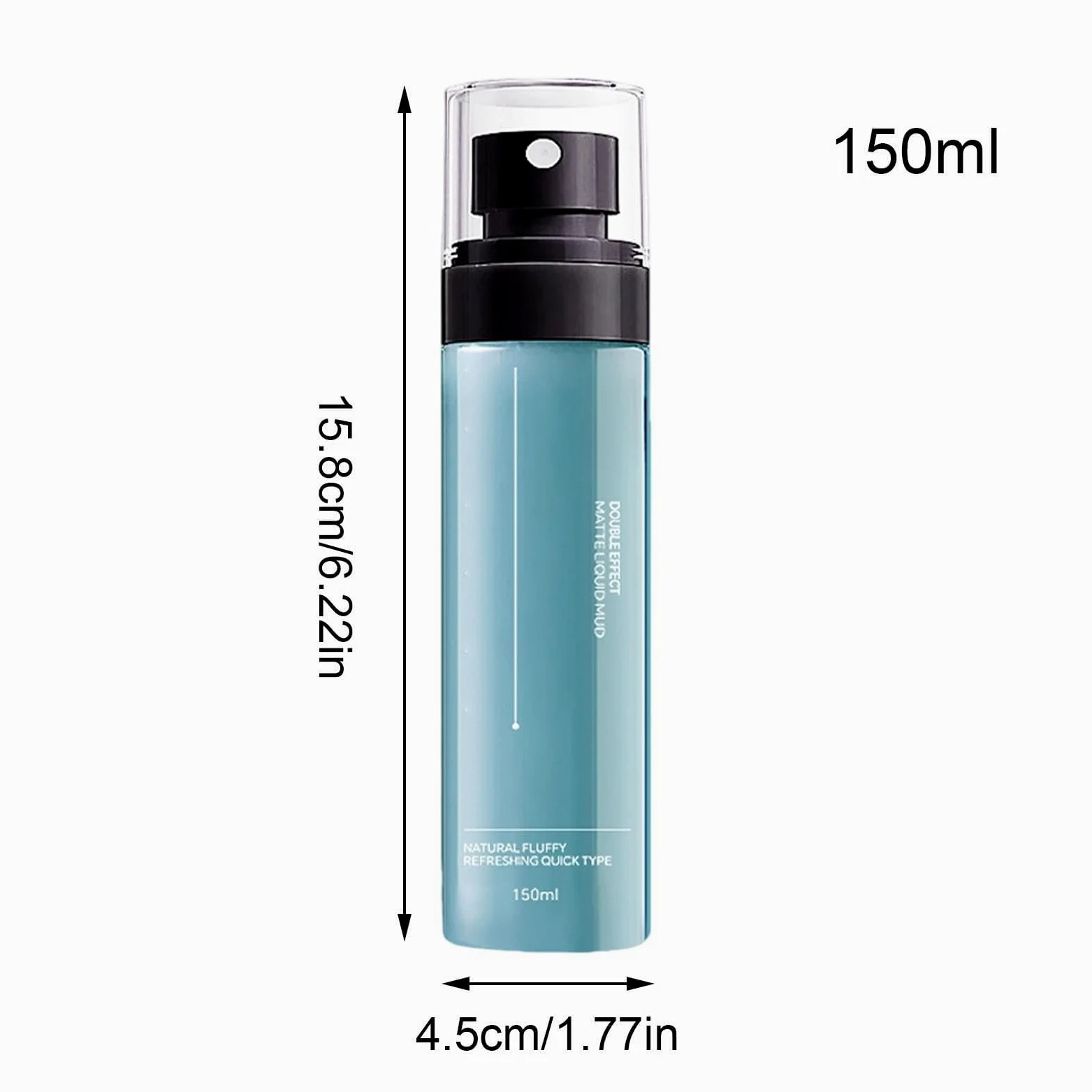 Argilla liquida opaca ad asciugatura rapida per definire i capelli, Argilla liquida opaca ad asciugatura forte per definire i capelli, Spray modellante effetto fango 150 ml, Tenuta extra forte