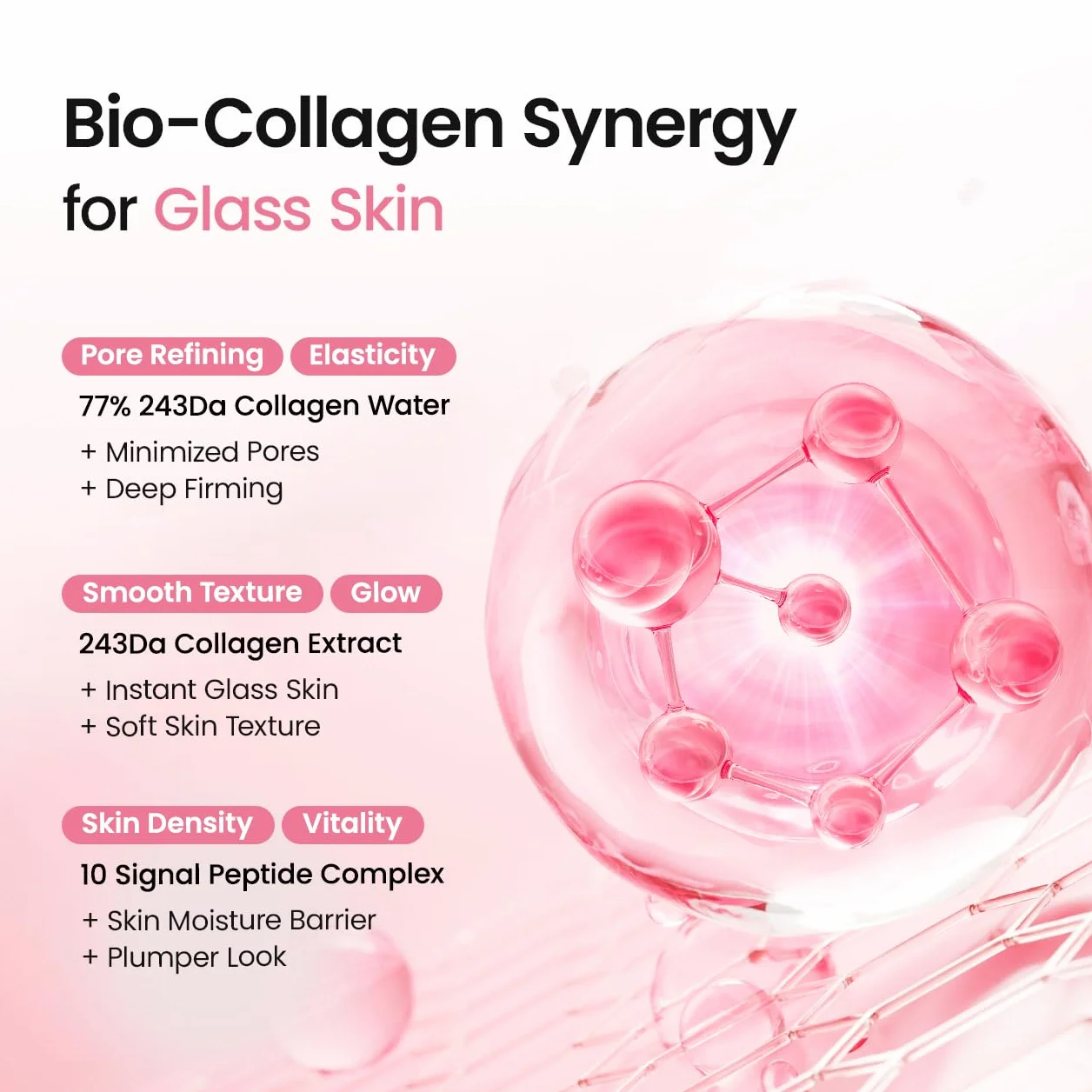 BIODANCE Jelly Serum Mist al Collagene Peptidico – Spray Viso Idratante Effetto "Glass Skin", Anti-Age Rimpolpante, Hydrogel Spray Innovativo, Skincare Coreana | 50 ml
