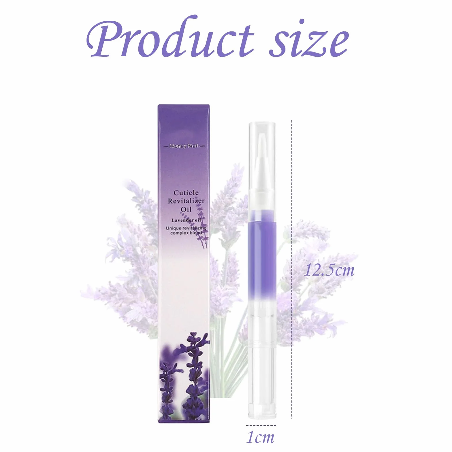 1 pz Trattamento cuticole in penna, olio nutriente alla lavanda, applicatore a pennello, previene pellicine e secchezza, per ufficio, viaggi e uso quotidiano, indispensabile per mani curate