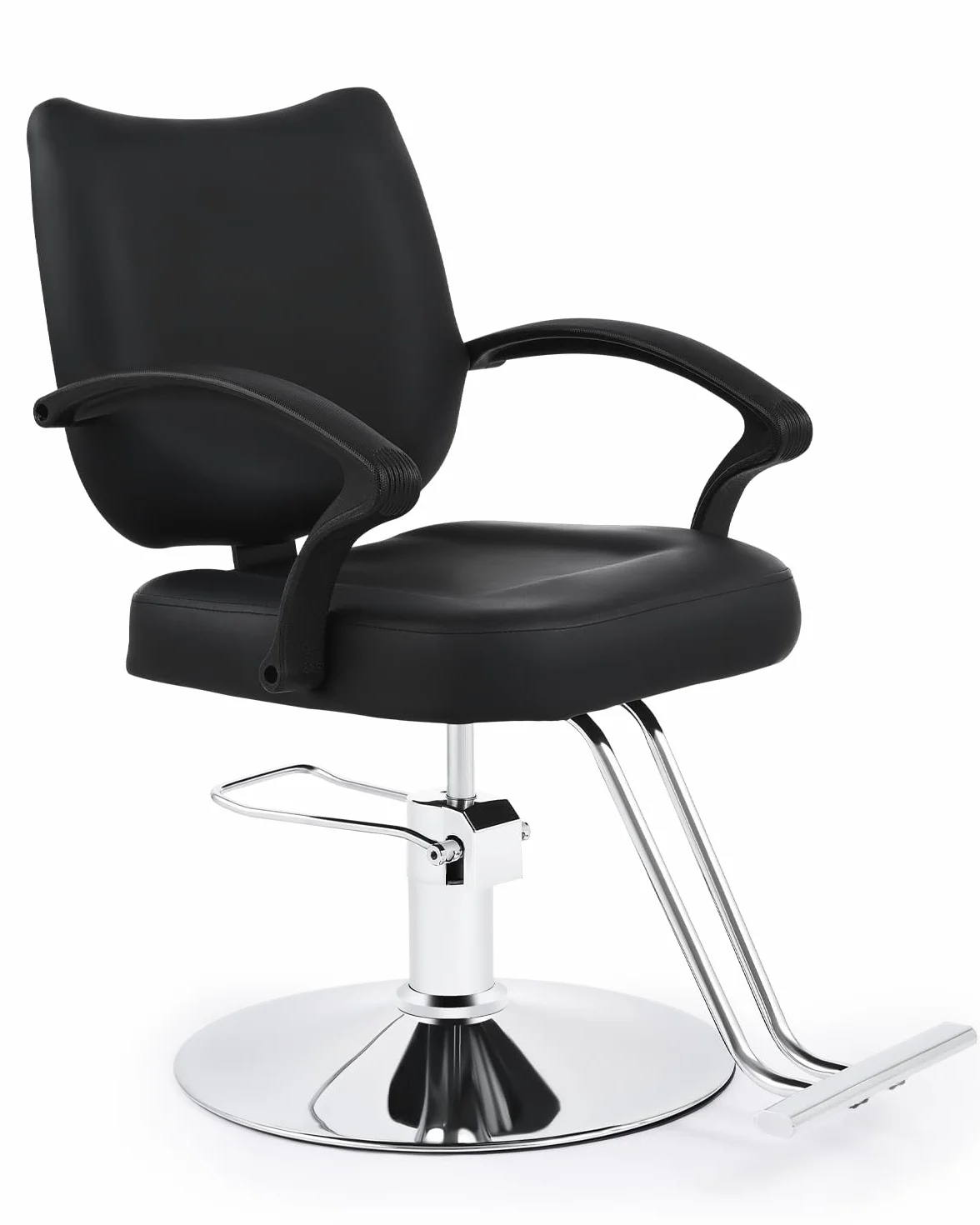 CO-Z Poltrona da Parrucchiere Sedia da Barbiere Classica con Girevole a 360° e Altezza Regolabile 15 cm Pompa Idraulica Capacità 250 kg per Parrucchiere Salone di Bellezza Tatuaggi