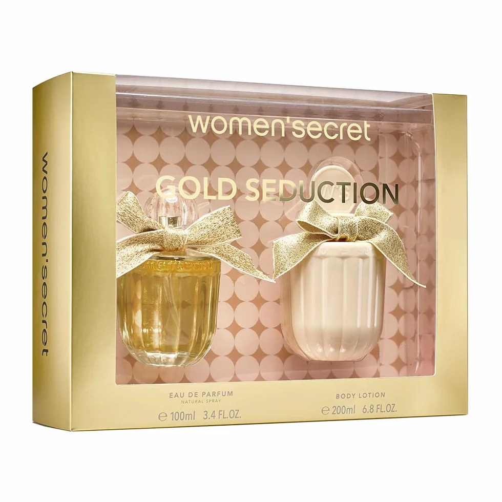 Women'secret Gold Seduction Cofanetto Regalo Donna da 2 Pezzi Eau de Parfum 100ml e Lozione Corpo 200ml