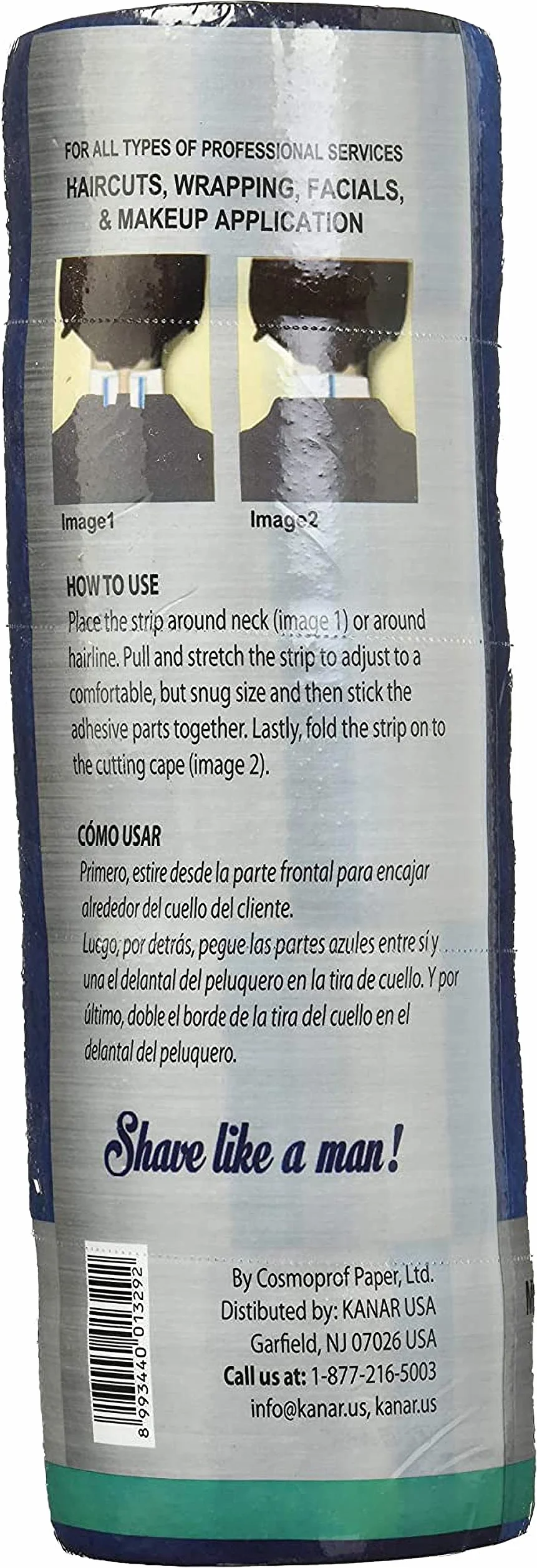 The Shave Factory Halsstrips Per Kappers - 5 Rotoli Da 100 Strisce - Kroos Nekbeschermer Per Una Comoda Lametta Da Barba Con Una Speciale Carta Da Collo Kroos Per La Rimozione Dei Peli