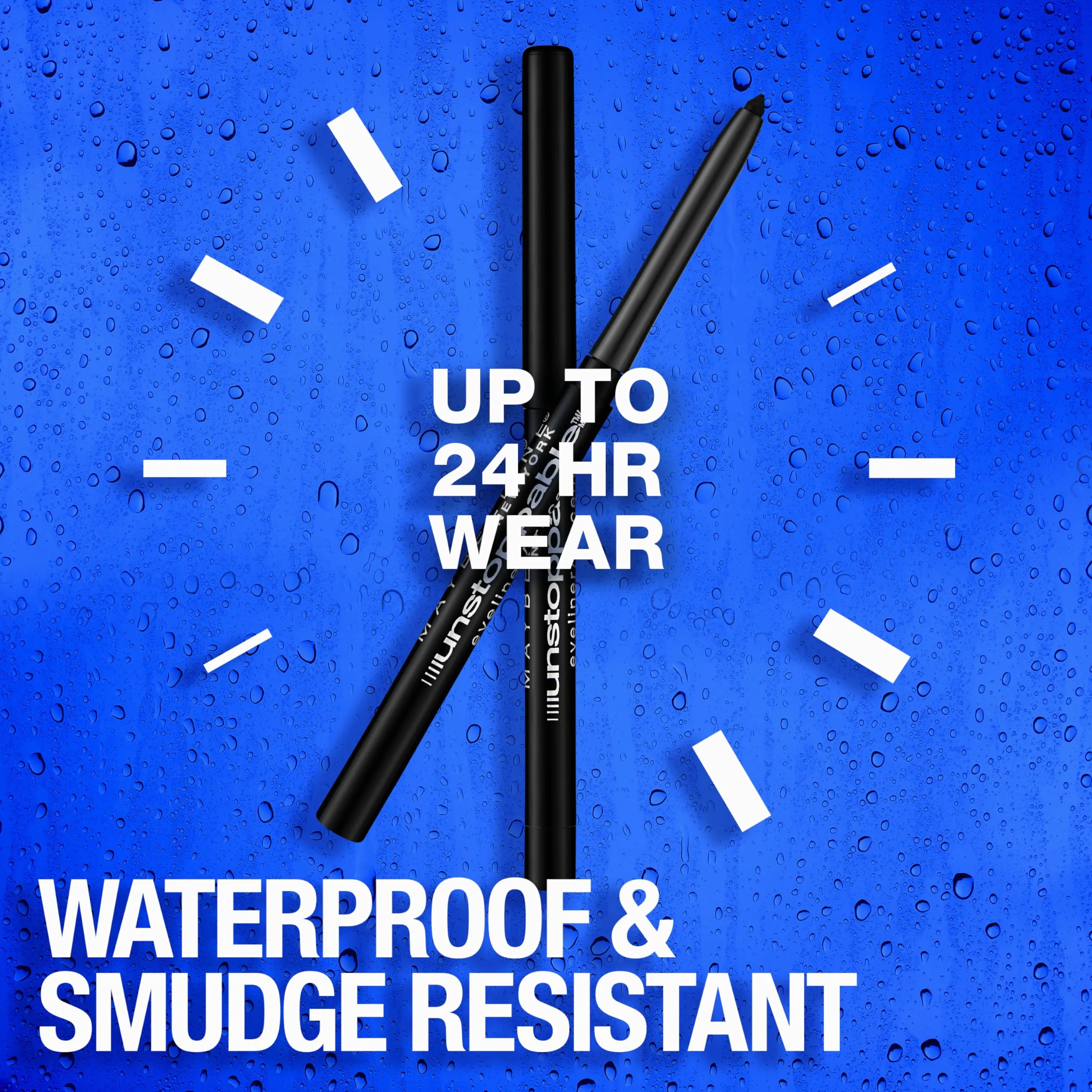 Maybelline New York Unstoppable Eyeliner, Espresso, 2 pezzi