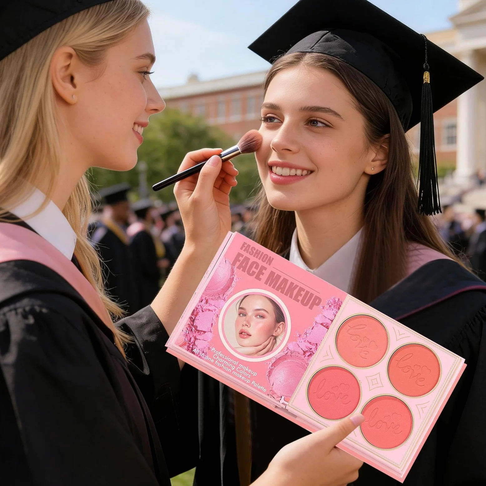 Palette di ombretti per il trucco in polvere illuminante a lunga durata | Set di ombretti ad alta pigmentazione per donne, ragazze, compleanni, San Valentino, matrimoni, viaggi
