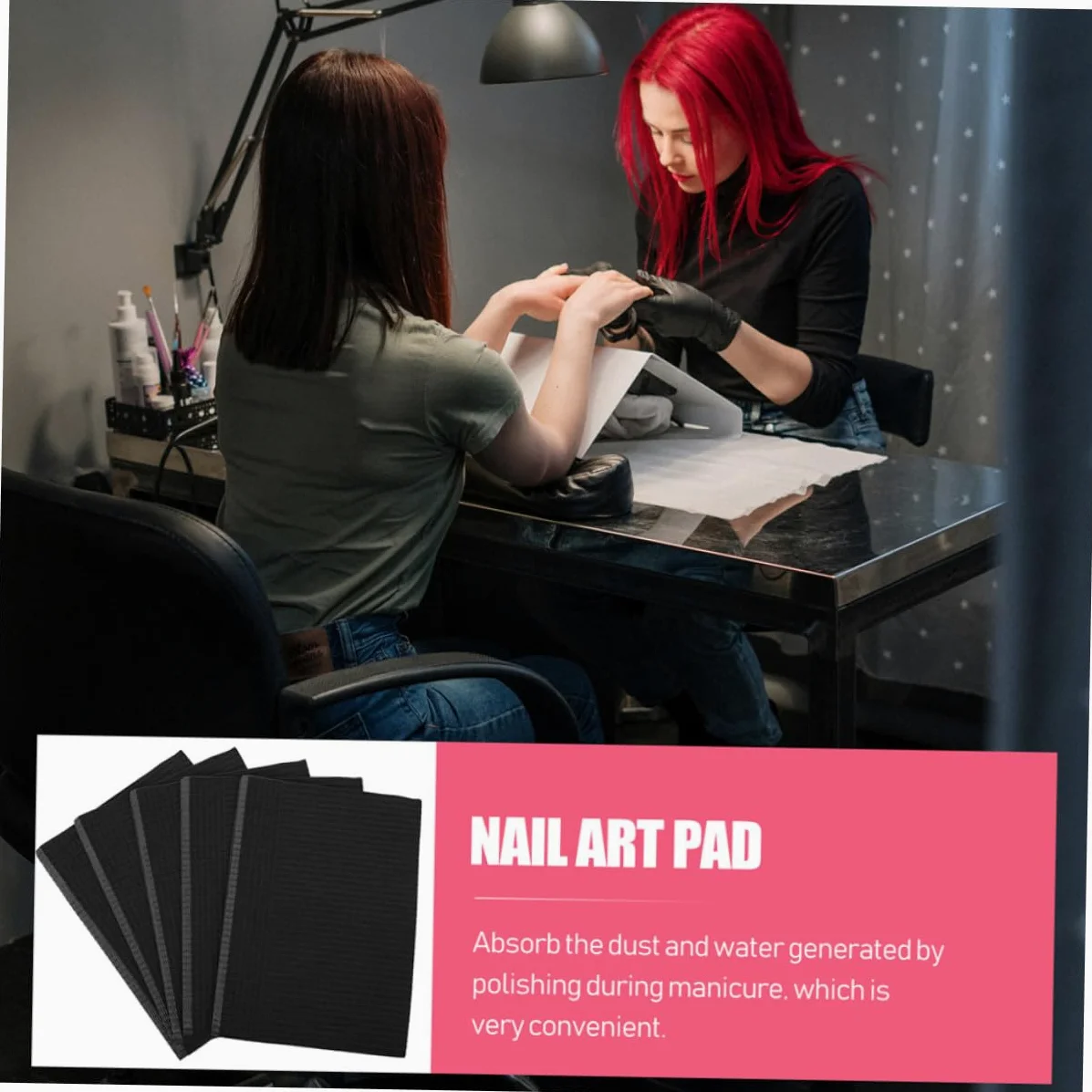 ABOOFAN Tovaglia Monouso per Nail Art in Carta Assorbente Spessa, Set da 125 Pezzi per Saloni di Bellezza, Pedicure e Manicure Professionali, Tappetino da Scrivania Usa e Getta