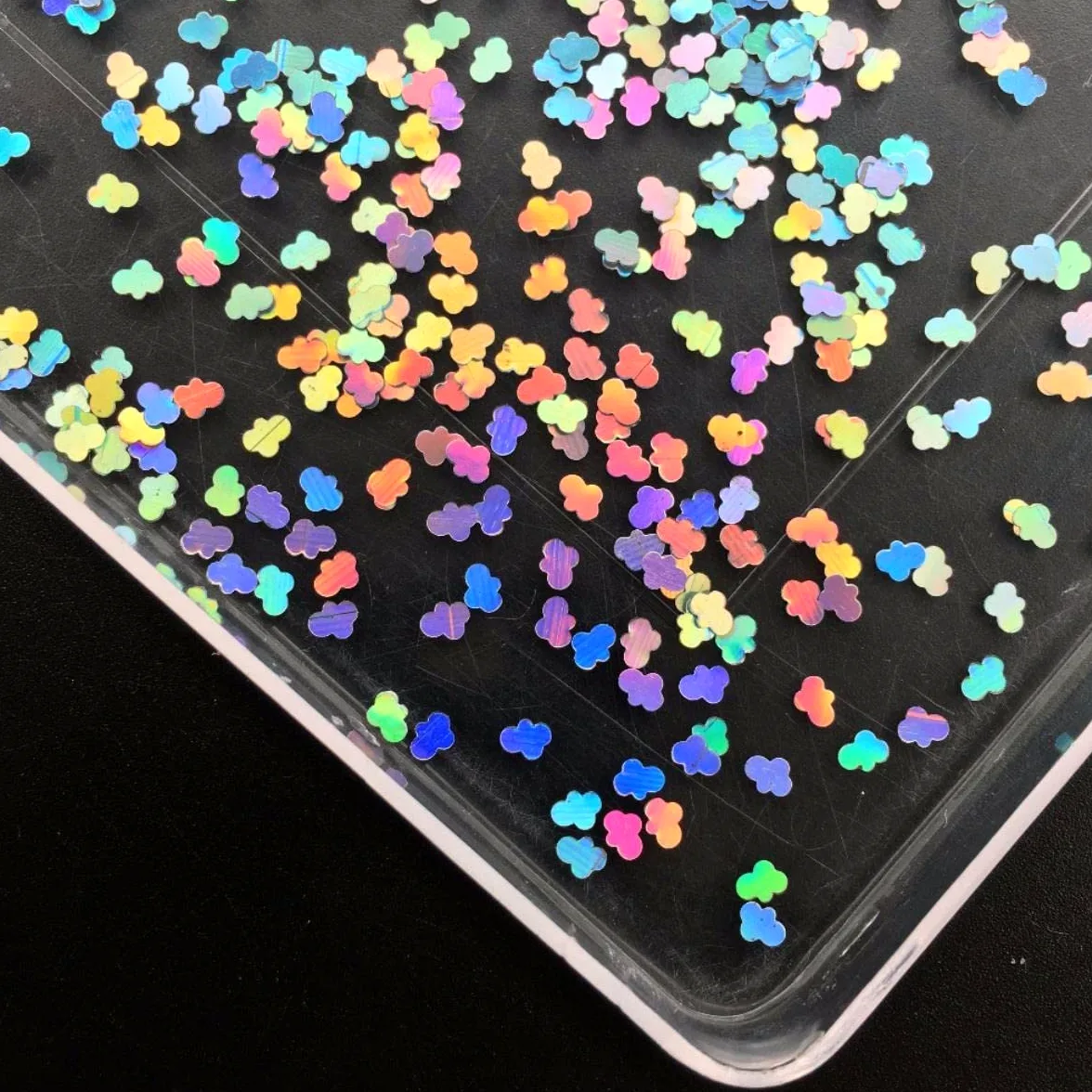 20 g/pacco formato laser argento ultrasottile glitter per unghie paillettes per body art pittura nail artl decorazione fai da te