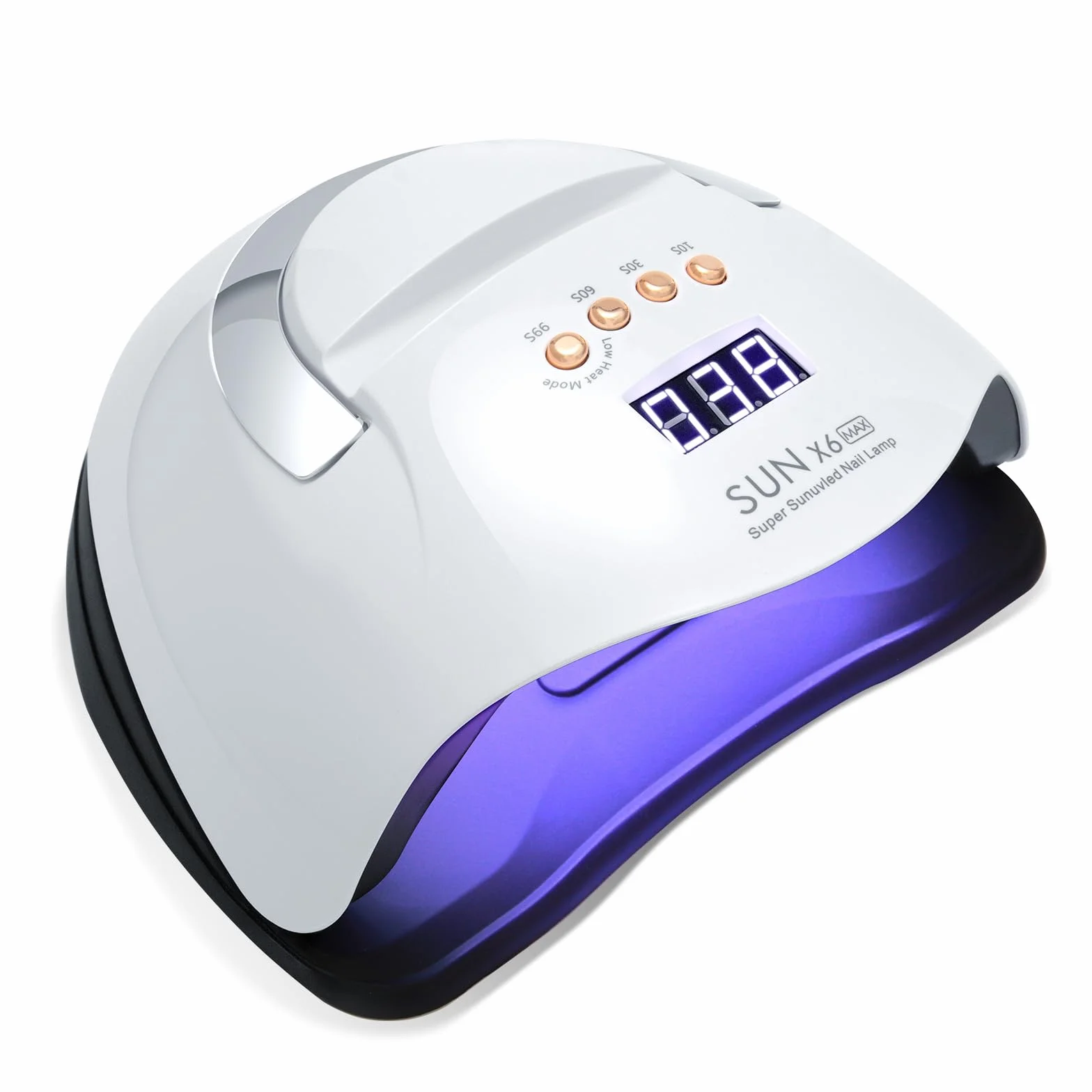 220W Lampada UV Led Unghie, Lampada UV per Unghie in Gel, Fornetto Unghie Semipermanente, UV Lamp Nails per Unghie Professionale con 66 Perline LED, 4 Timer, Sensore Automatico