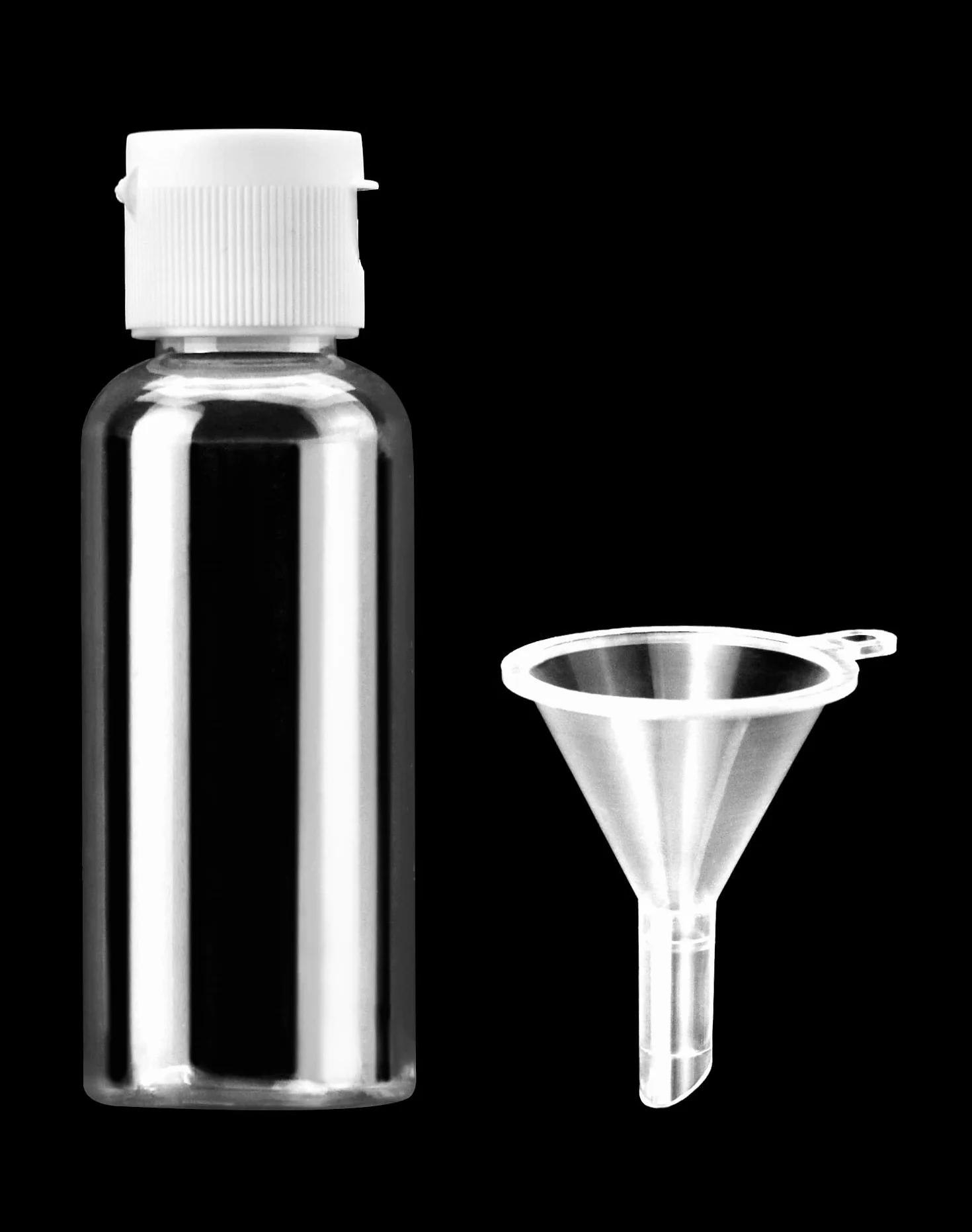 QWORK® 12 Pezzi Bottiglie Da Viaggio Da 50 Ml, Flaconi Da Viaggio Per Articoli Da Toeletta, Trasparenti, Con Imbuto Piccolo Per Shampoo, Gel Doccia, Lozione, Struccante