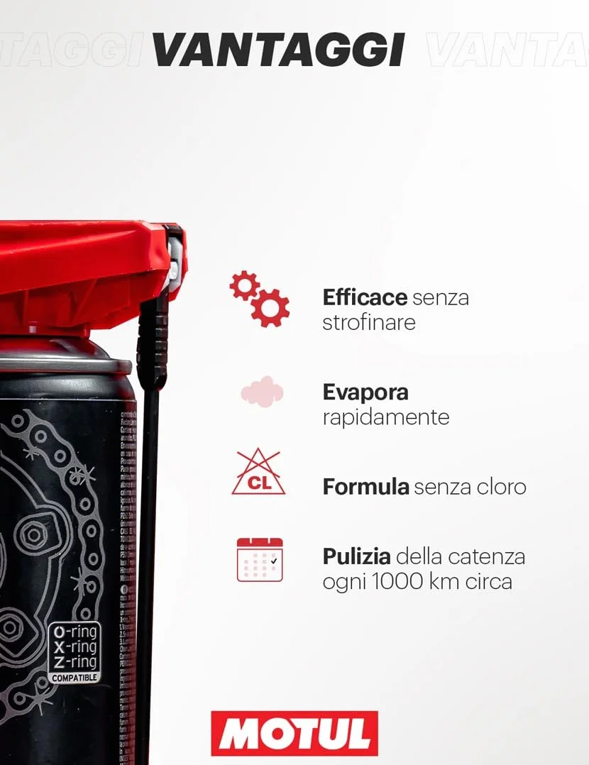Motul MC Care Chain Clean C1 Sgrassante per Catene Moto 400 ml