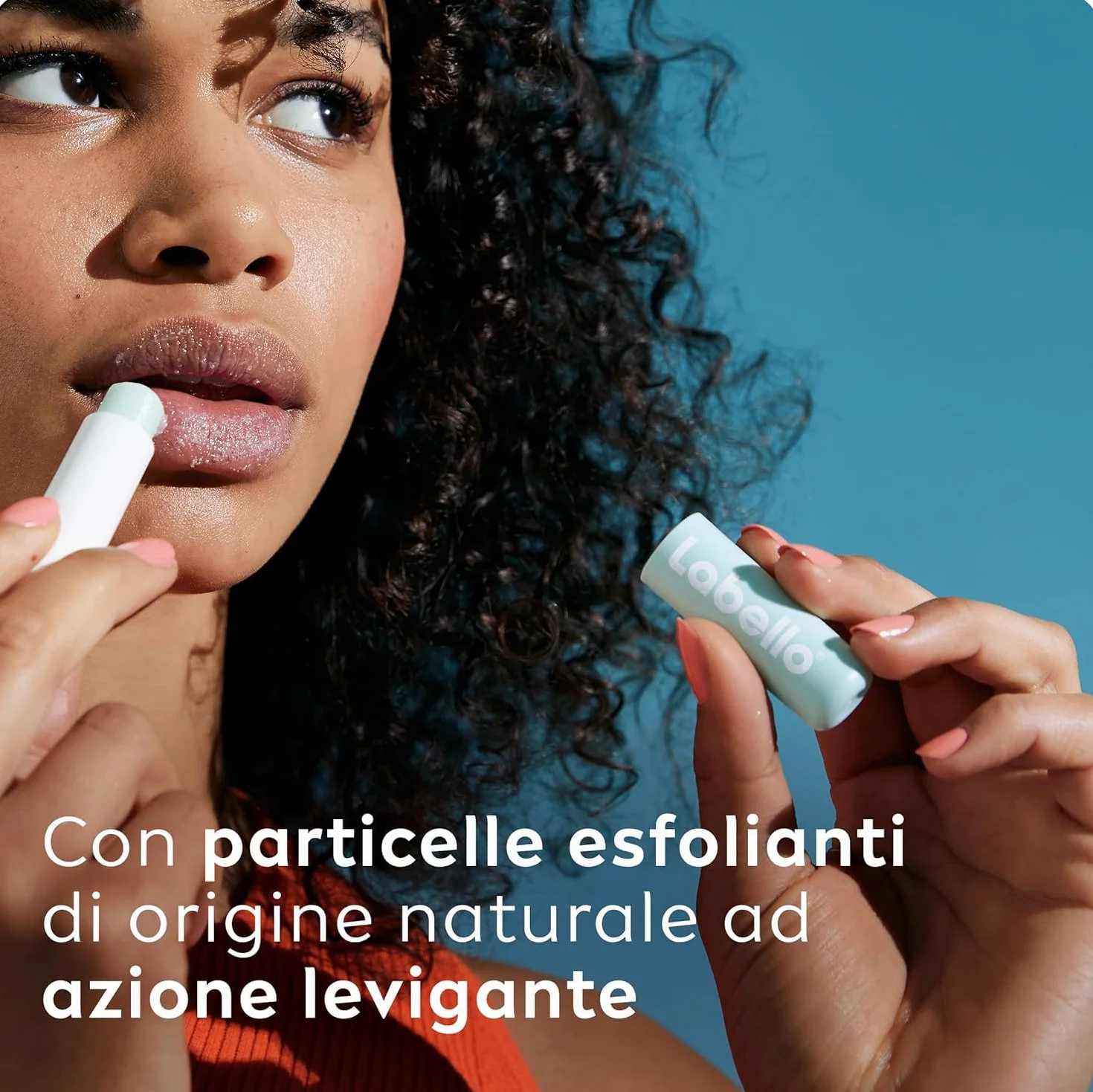 Labello Scrub Idratante Aloe Vera 4.8 g, Scrub Labbra con particelle esfolianti, aloe vera bio e vitamina E, Scrub labbra esfoliante senza oli minerali e microplastiche