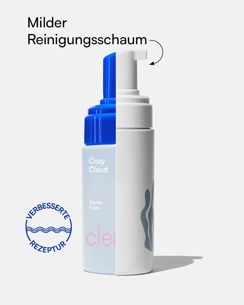 salted. Cozy Cloud | Gentle Foam Cleanser | 100 ml | Schiuma detergente delicata per pelli secche e sensibili | Rimuove il trucco e il sebo senza seccarsi | Con SeaSync, estratto di germe di grano e