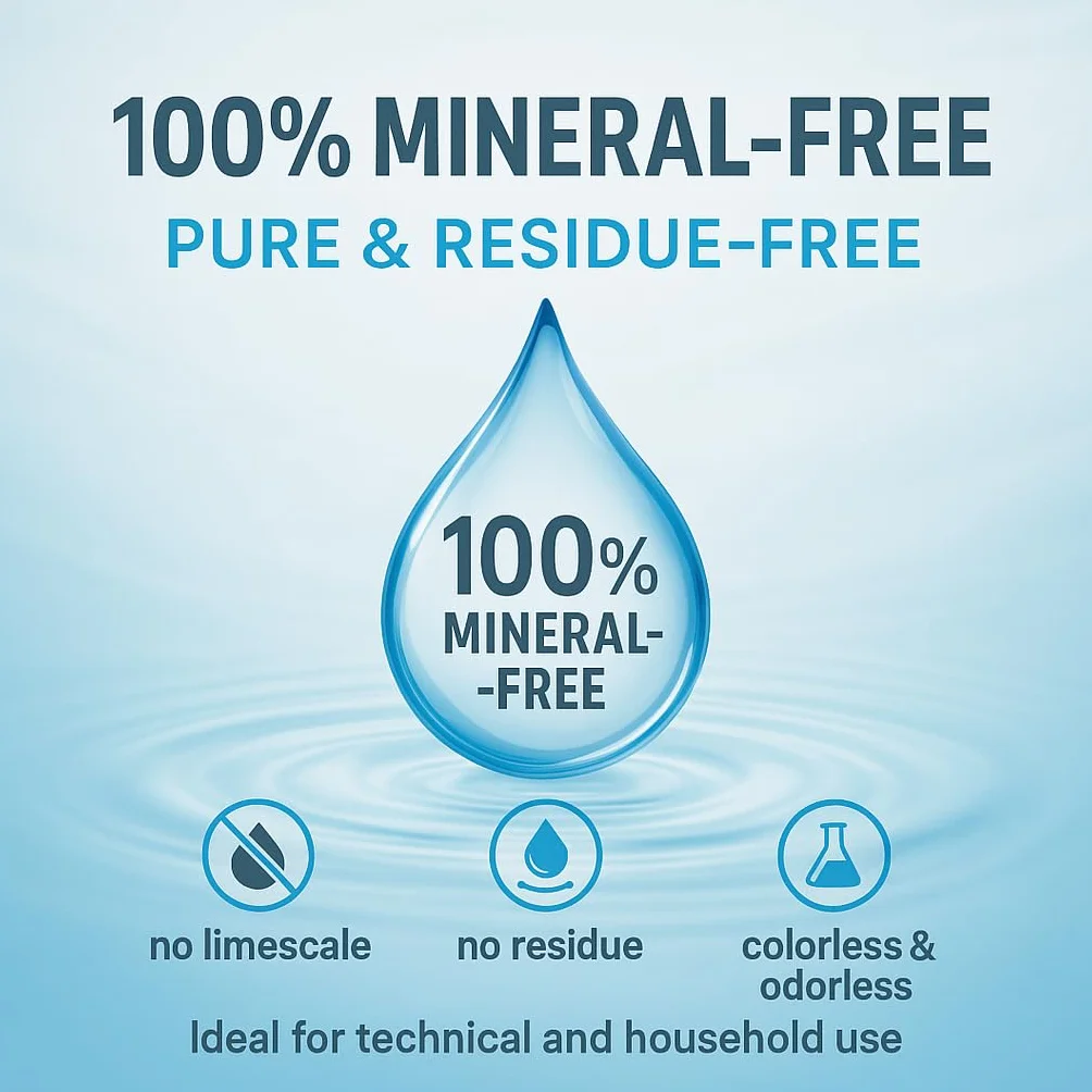 GiDeli Acqua demineralizzata 3x10 l distillata per ferro da stiro batterie refrigeratore umidificatore