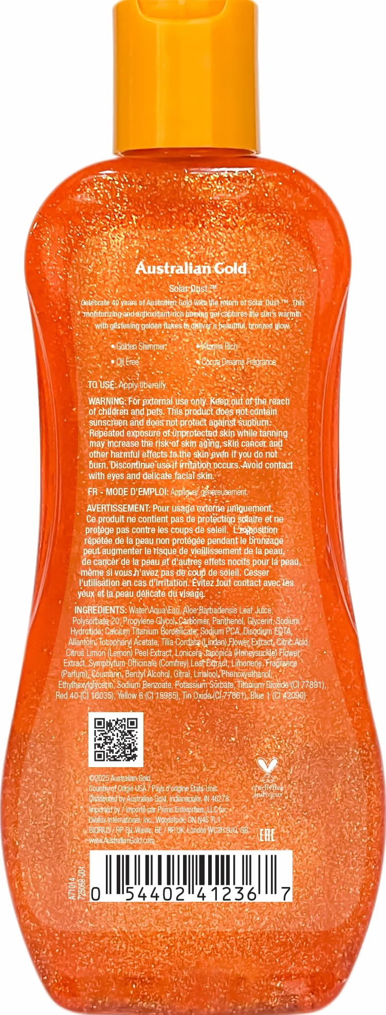 Solar Dust Dark Tanning Power Gel 237 Ml