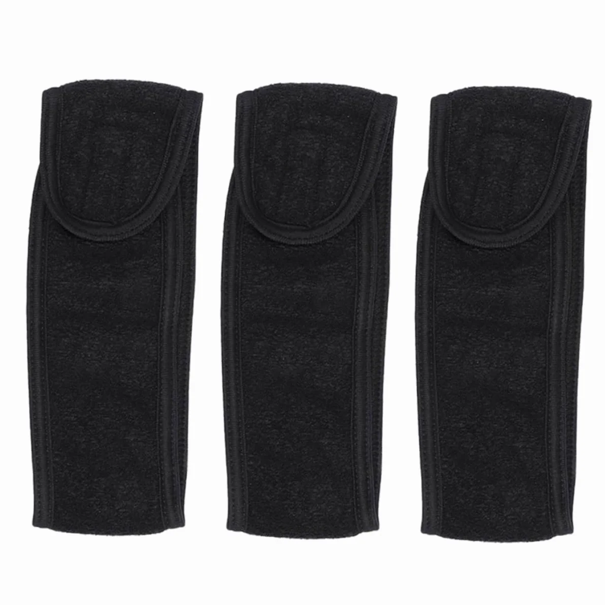 Didiseaon 12pezzi Fasce Elastiche Assorbenti Per Donna Con Chiusura Per Spa Yoga e Makeup Di Bianche e Nere Comode e Pratiche Per Lavaggio Del Viso e La Della