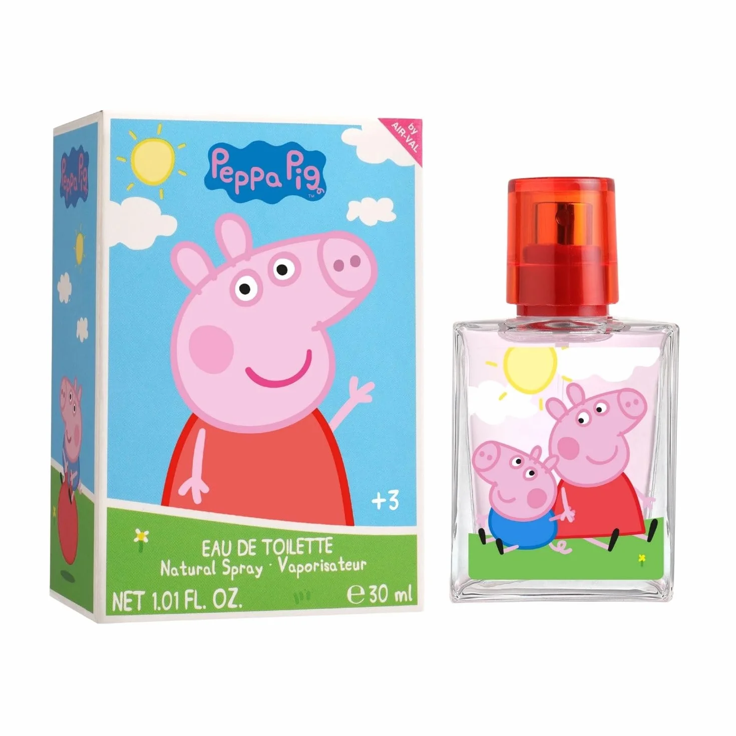 Peppa Pig Eau de Toilette 30 ml per bambini, fragranza in bottiglia di vetro