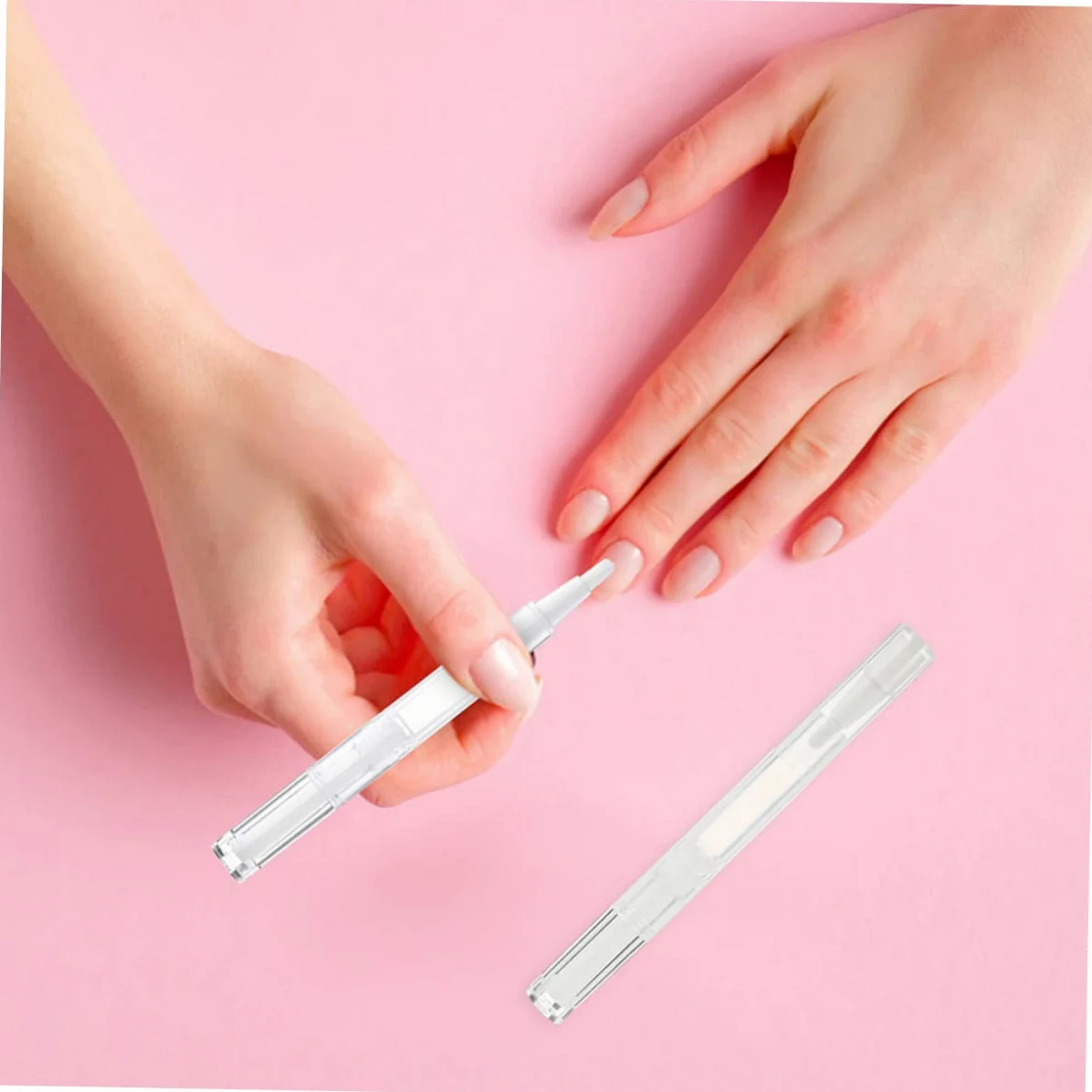 FRCOLOR 5 set Tubo Penna Trasparente - Penna Per Per Cuticole UV Per Unghie Penna Per Per Cuticole Penna Per Per Cuticole Ricaricabile Vuota 12 pezzi*5