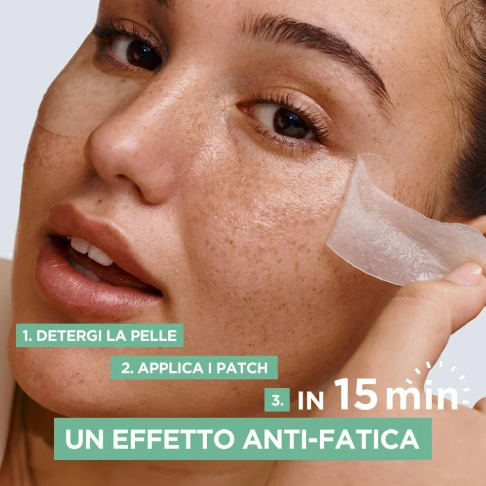 Garnier SkinActive Maschera Occhi Hyaluronic Cryo Jelly, Anti-Fatica con Acido Ialuronico, Mentolo e Glicerina, Formula Effetto Ghiaccio, 5 g