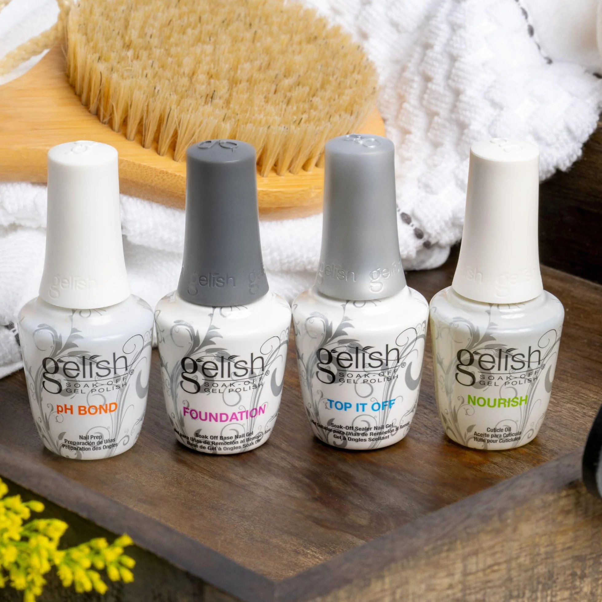 Harmony Gelish - Kit per manicure da salone (4 pezzi x 15 ml)
