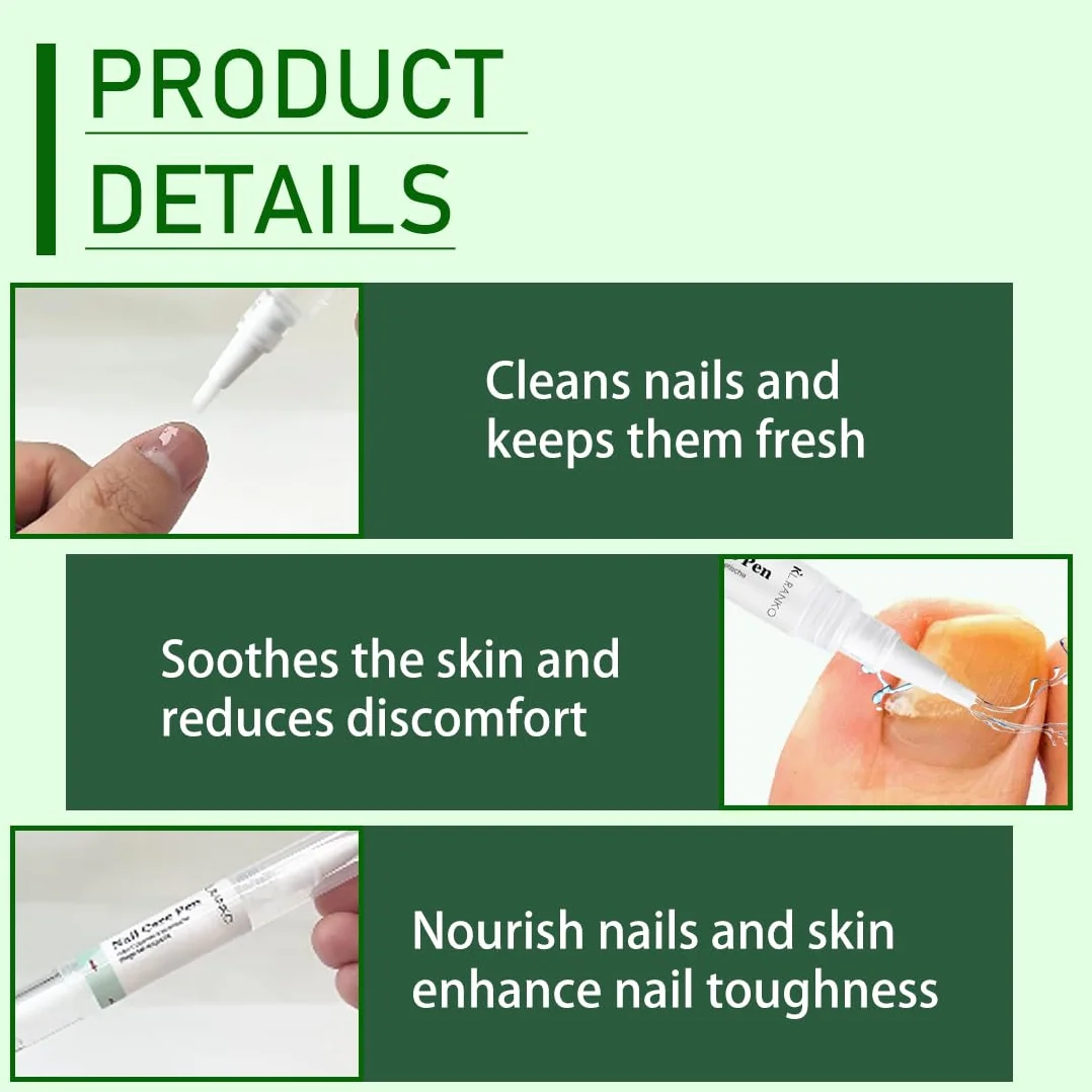 2 Pezzi Nail Care Pen, Penna per la Cura Delle Unghie