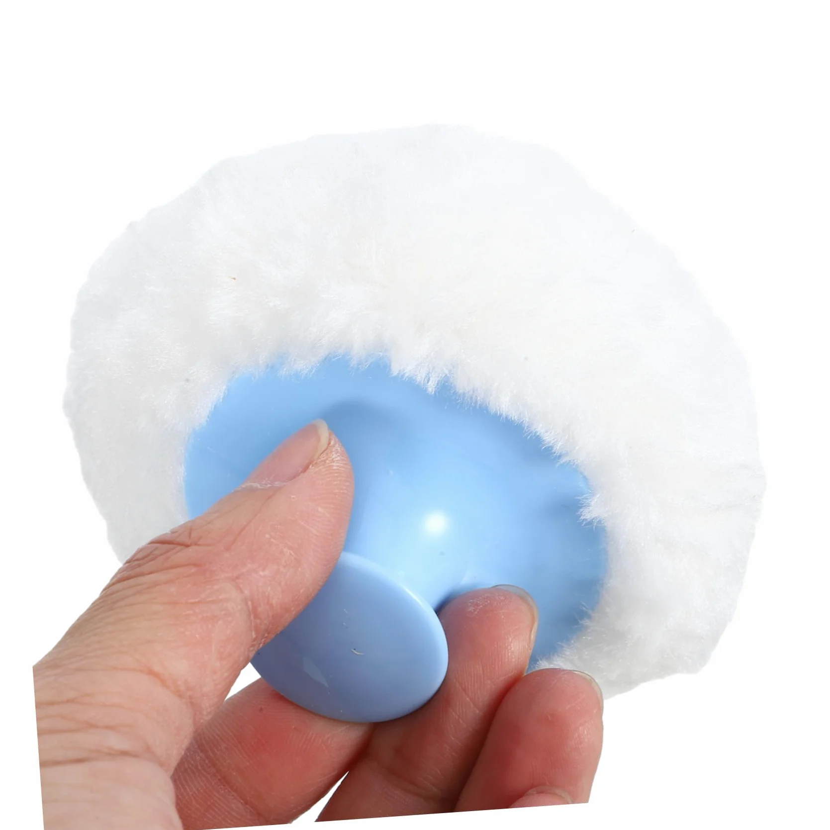 Piumino da Cipria con Manico Morbido 4 Pezzi in Peluche Abs | Applicatore Soffice e Leggero, Pratico da Portare, Adatto per Ragazzo Ragazza e Adulti