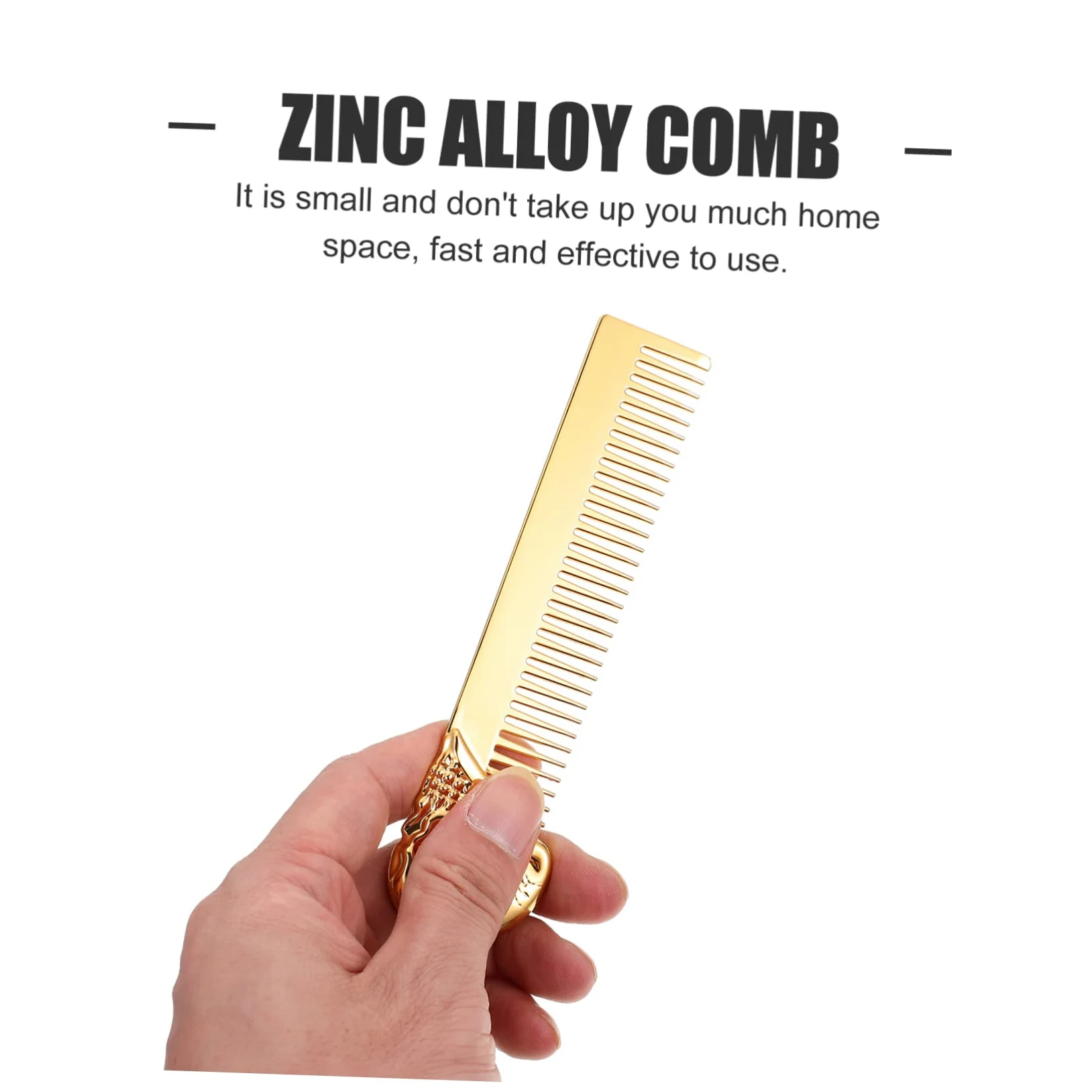 FRCOLOR 3 Pezzi Strumento Per Lo Styling Da Uomo Pettine Tascabile Portatile Spazzola Per in Lega Di Zinco Pettine Per Barba Per Uso Domestico in Salone