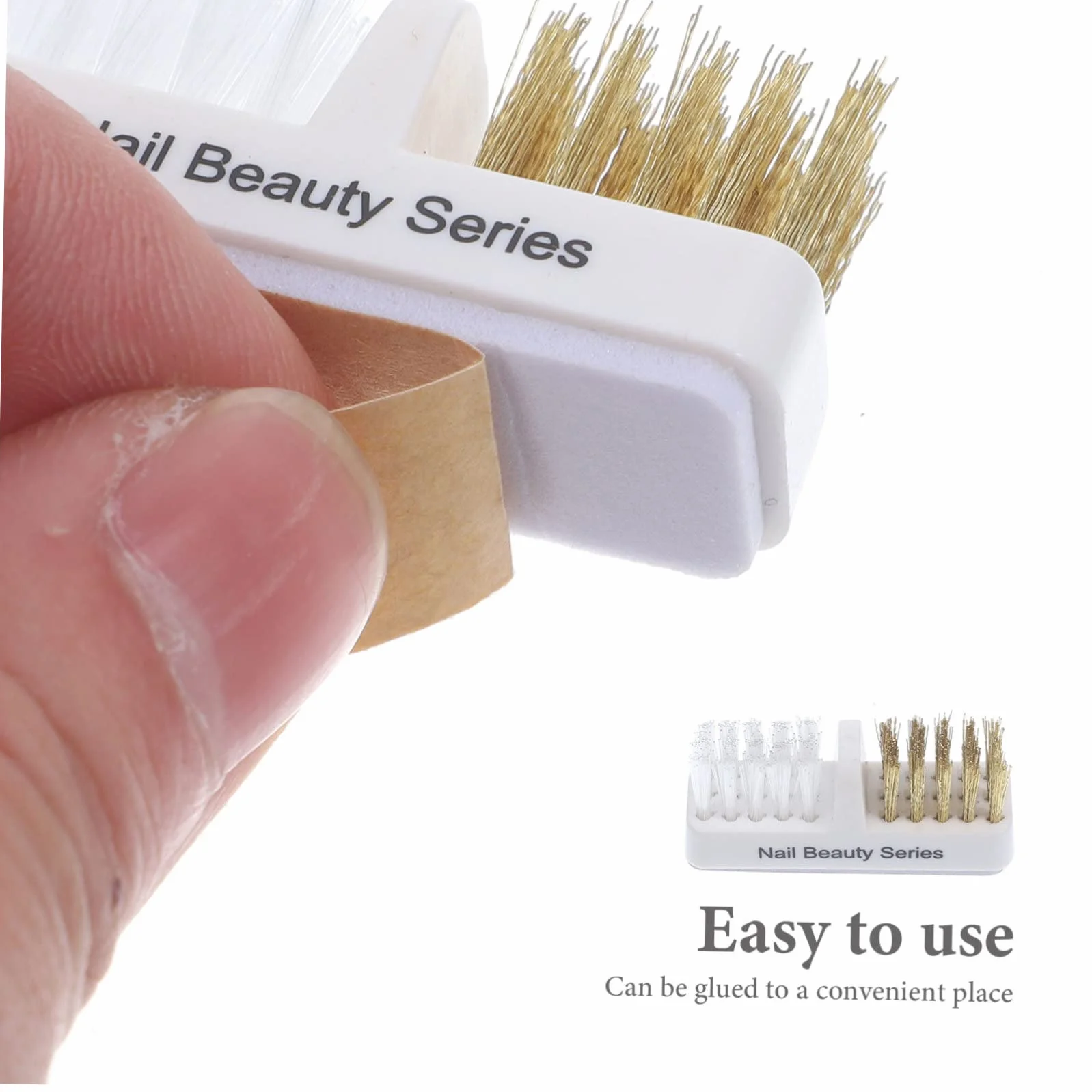 Healeved Spazzola Pulizia Unghie Rame Pennello Manicure Professionale 4.6x2.3x1.5 Pollici