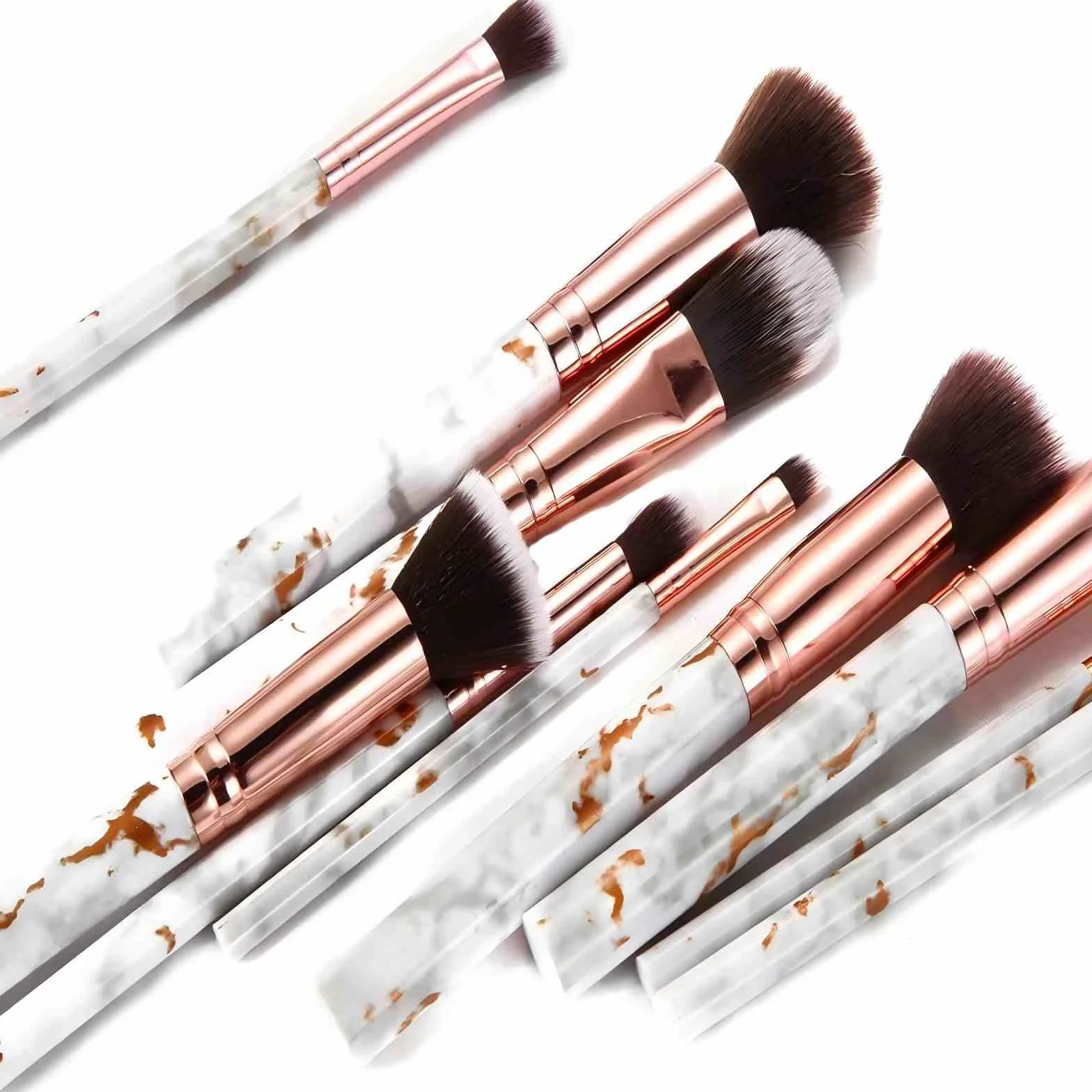 Pennelli Make Up DUAIU 16 Pezzi Set Di pennelli Trucco Fondotinta Cipria Crème Liquido Professionali Pennelli Per Volto Ombretti e Sopracciglio Adatto Per Liquidi, Creme, Polveri, ecc.