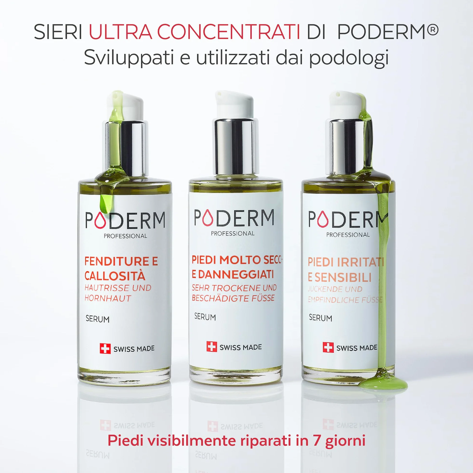 PODERM - FESSURE E CALLOSITÀ - Ripara e lenisce le fessure/Nutre e ammorbidisce le callosità - TRATTAMENTO INTENSIVO NOTTE 8H - Ingredienti 100% Naturali - Cura dei piedi - Swiss Made